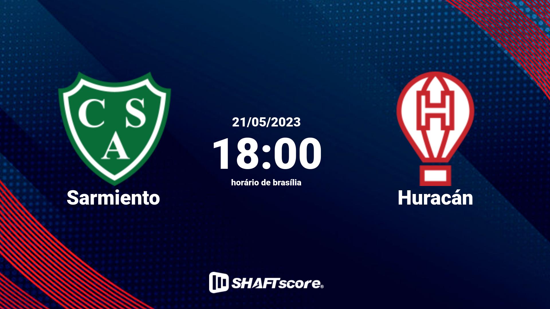 Estatísticas do jogo Sarmiento vs Huracán 21.05 18:00