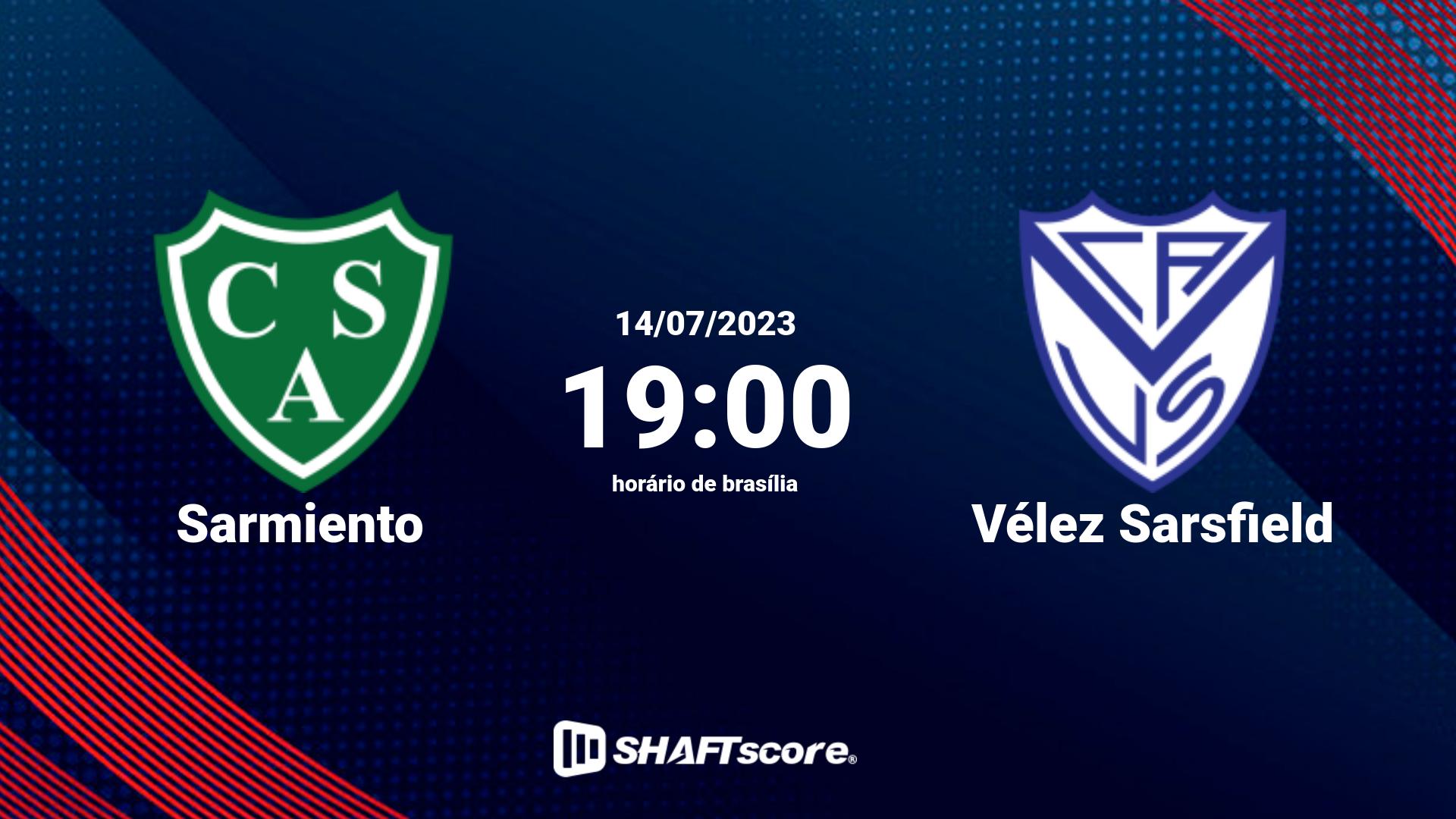 Estatísticas do jogo Sarmiento vs Vélez Sarsfield 14.07 19:00