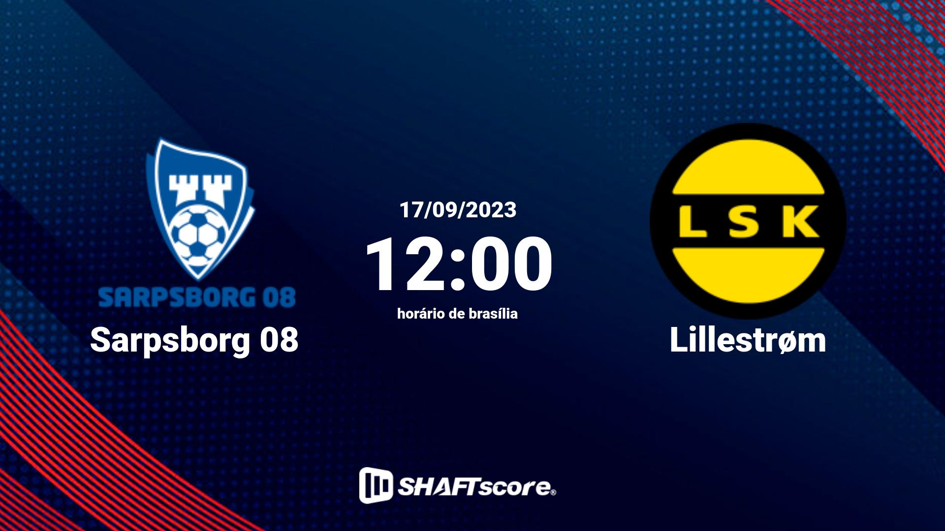 Estatísticas do jogo Sarpsborg 08 vs Lillestrøm 17.09 12:00
