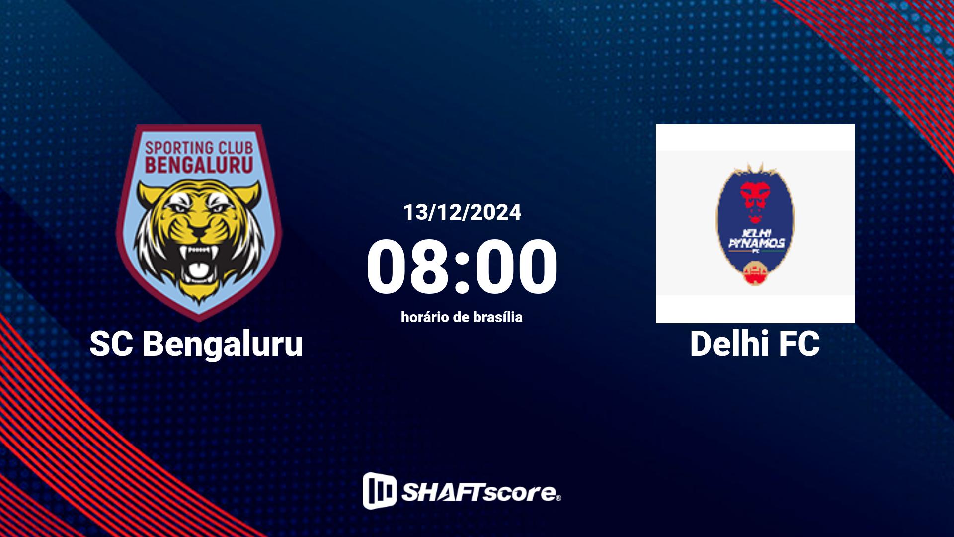 Estatísticas do jogo SC Bengaluru vs Delhi FC 13.12 08:00