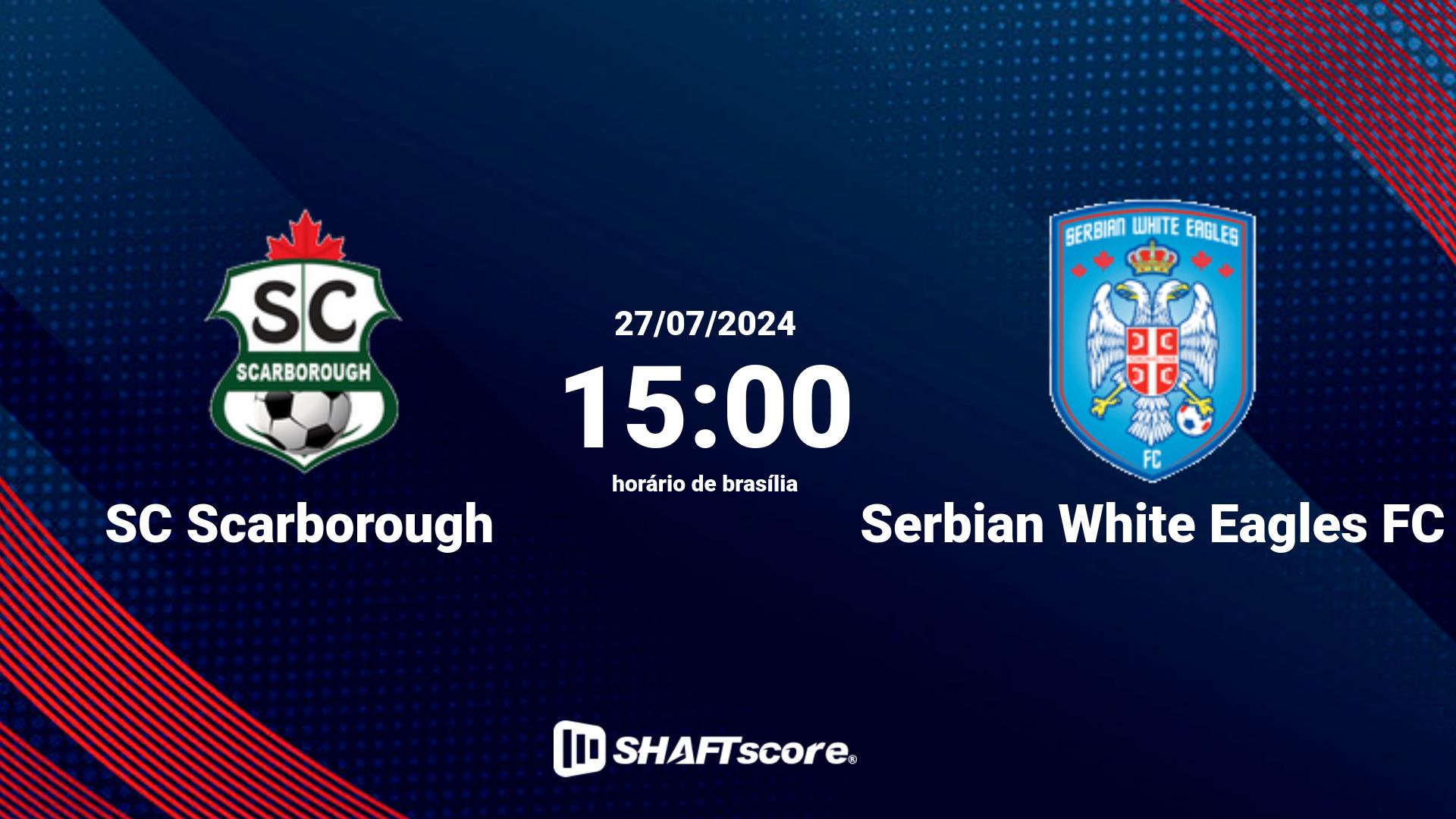 Estatísticas do jogo SC Scarborough vs Serbian White Eagles FC 27.07 15:00