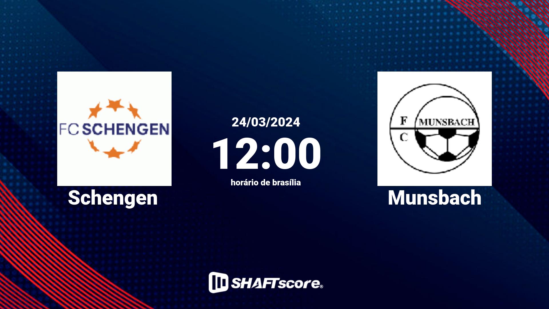 Estatísticas do jogo Schengen vs Munsbach 24.03 12:00