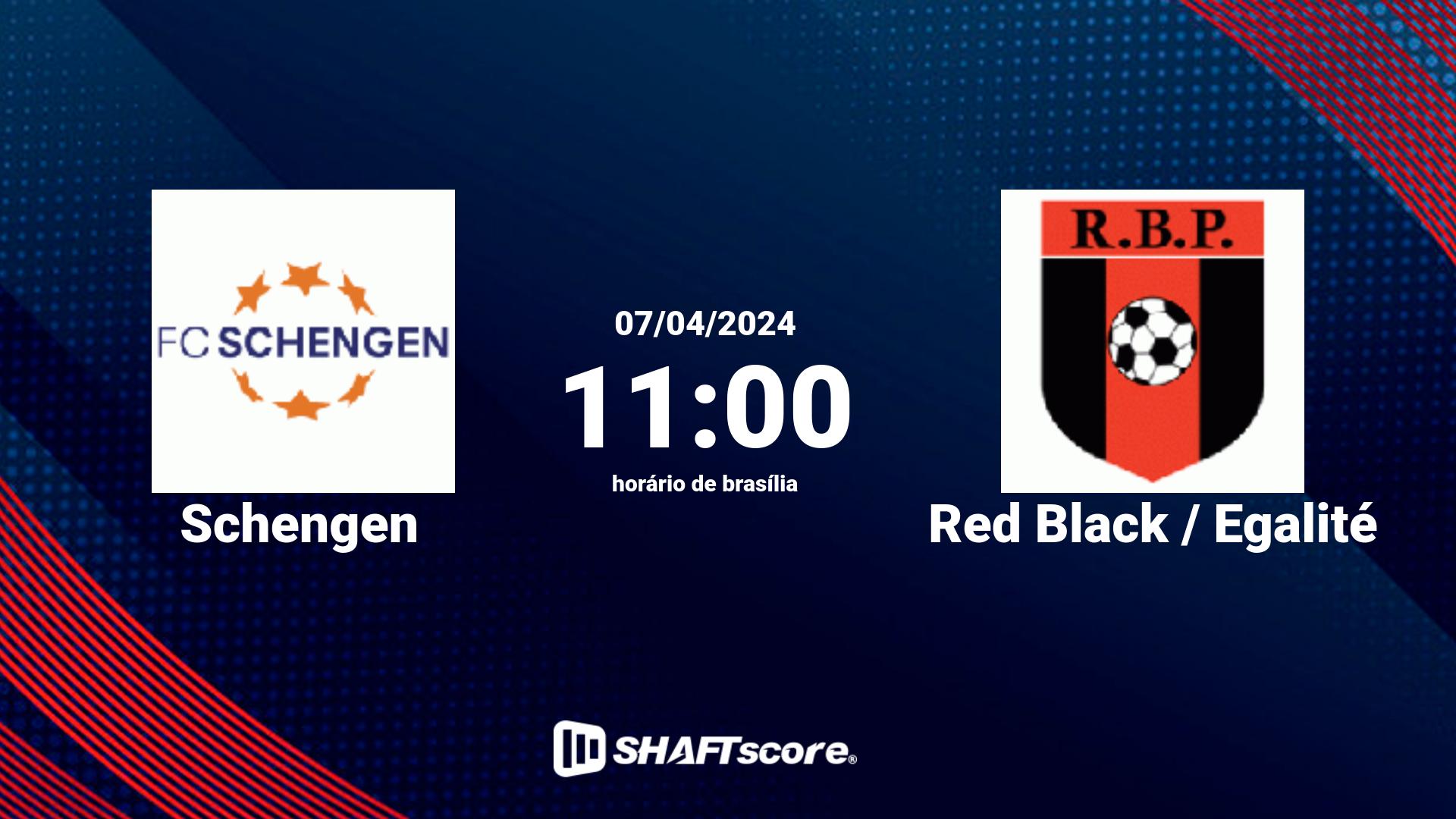 Estatísticas do jogo Schengen vs Red Black / Egalité 07.04 11:00