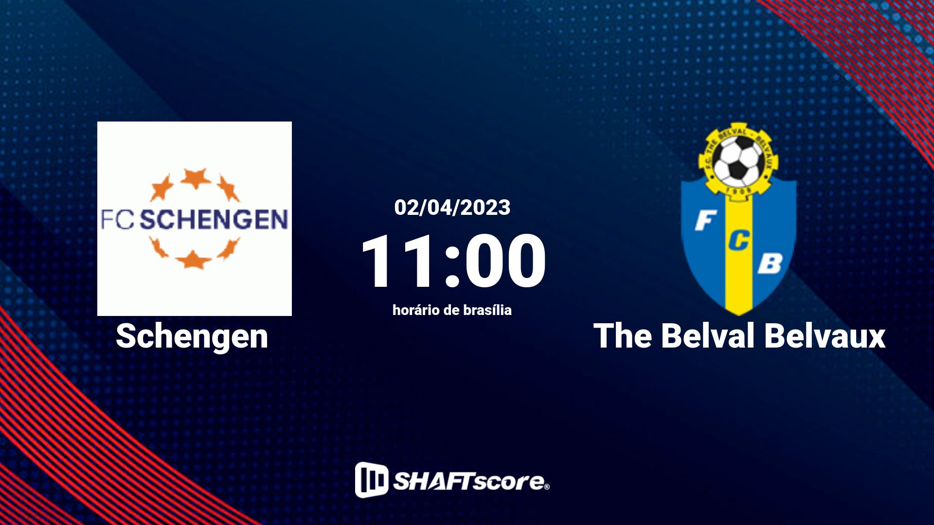 Estatísticas do jogo Schengen vs The Belval Belvaux 02.04 11:00