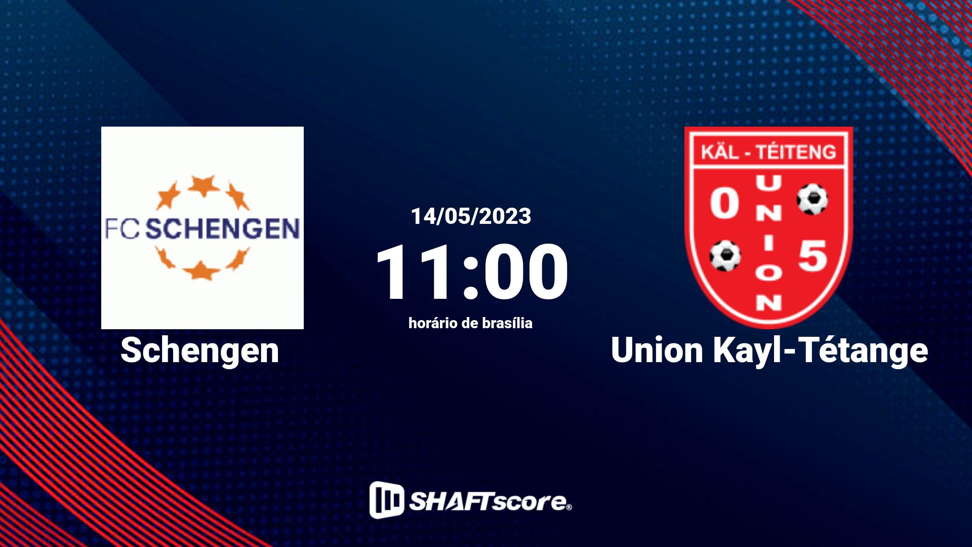 Estatísticas do jogo Schengen vs Union Kayl-Tétange 14.05 11:00