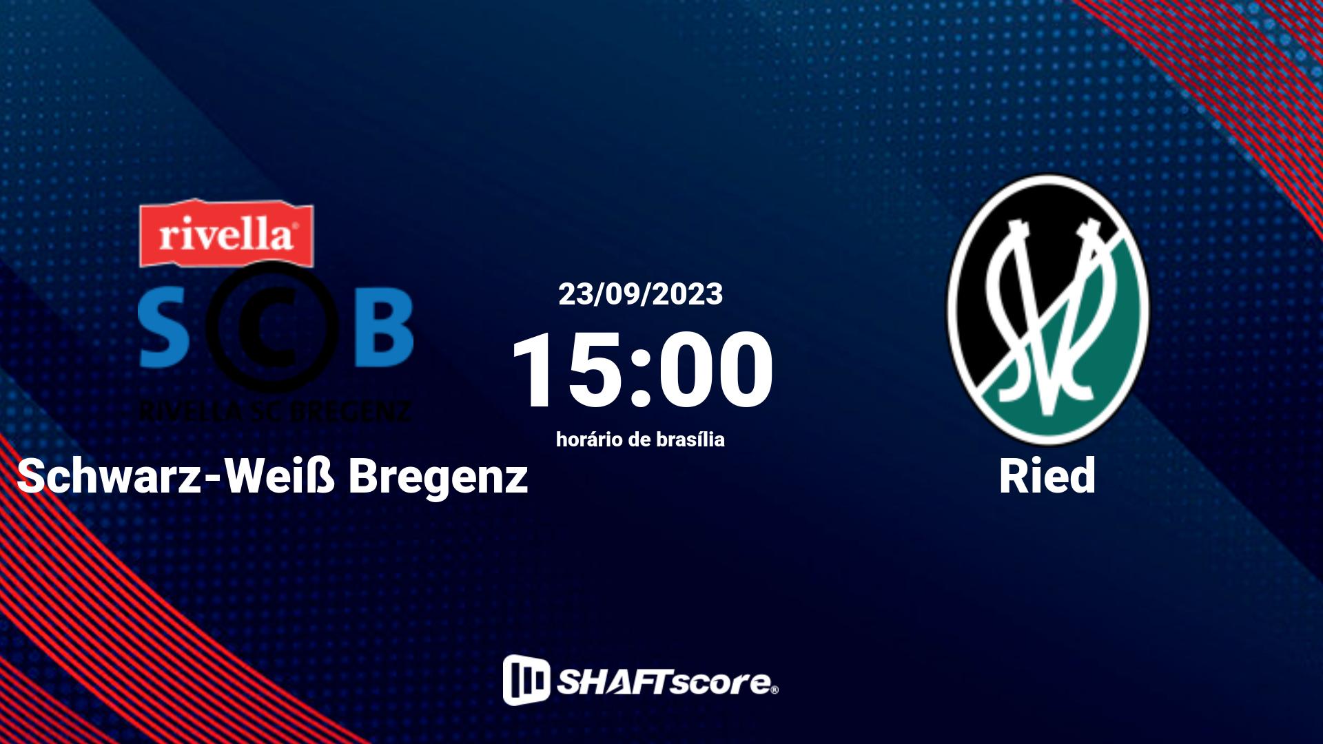 Estatísticas do jogo Schwarz-Weiß Bregenz vs Ried 23.09 15:00