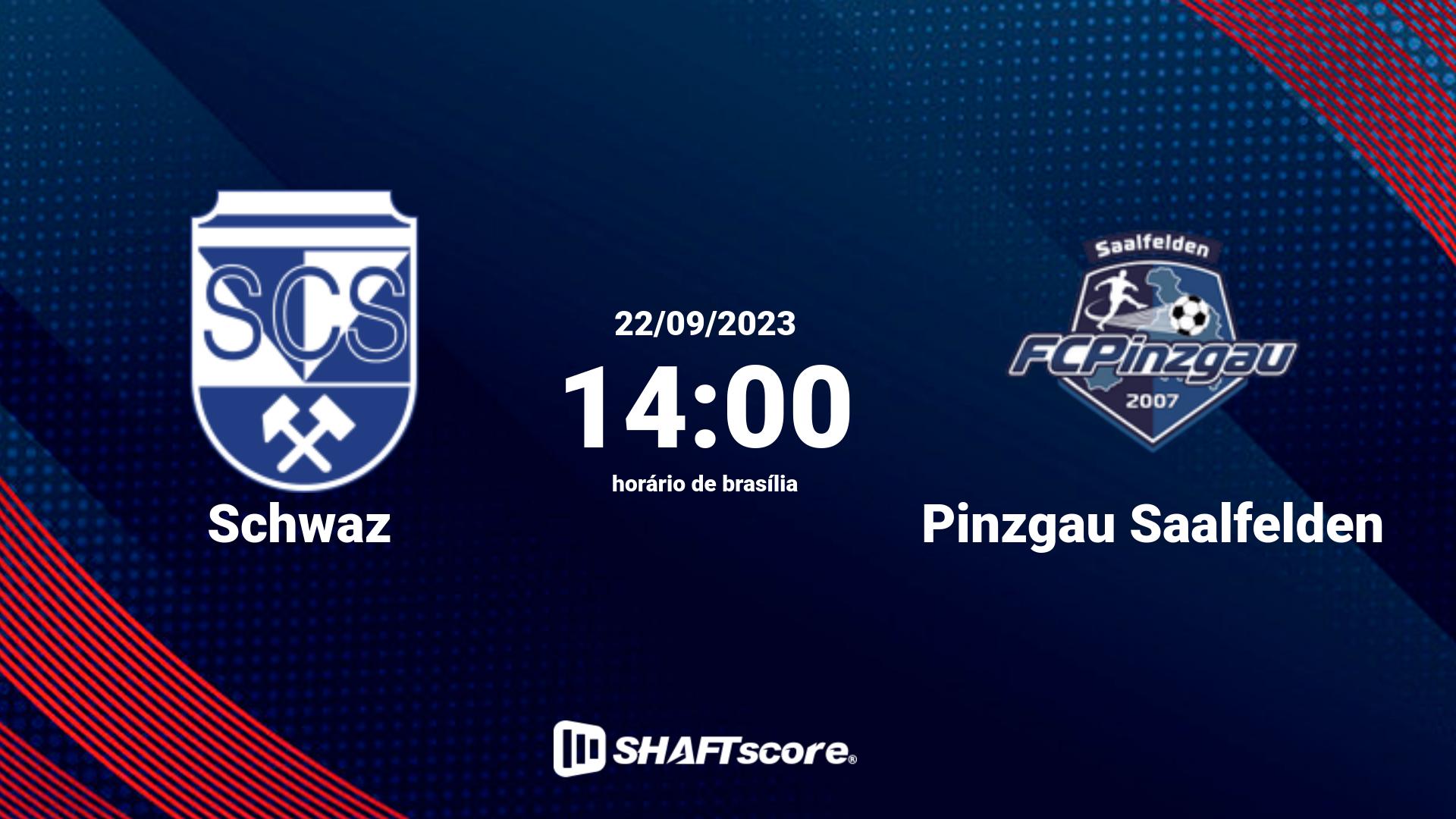 Estatísticas do jogo Schwaz vs Pinzgau Saalfelden 22.09 14:00