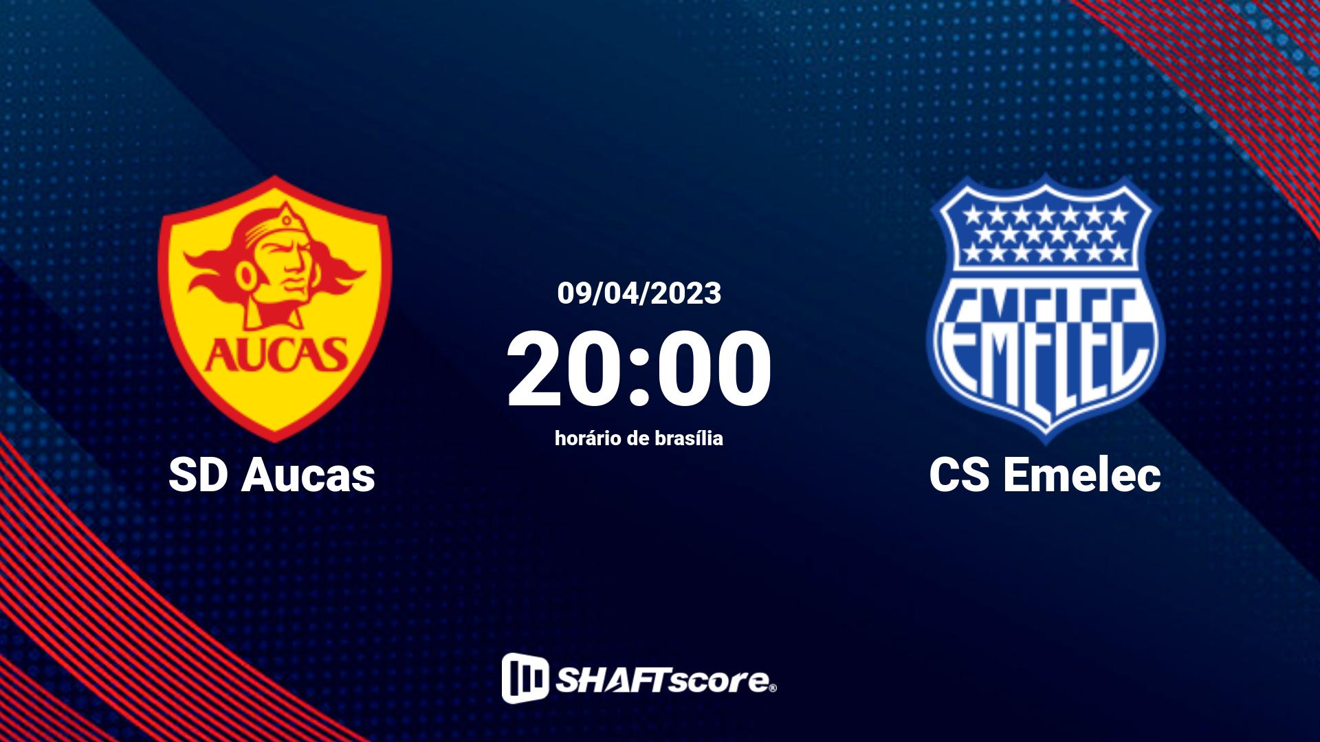 Estatísticas do jogo SD Aucas vs CS Emelec 09.04 20:00