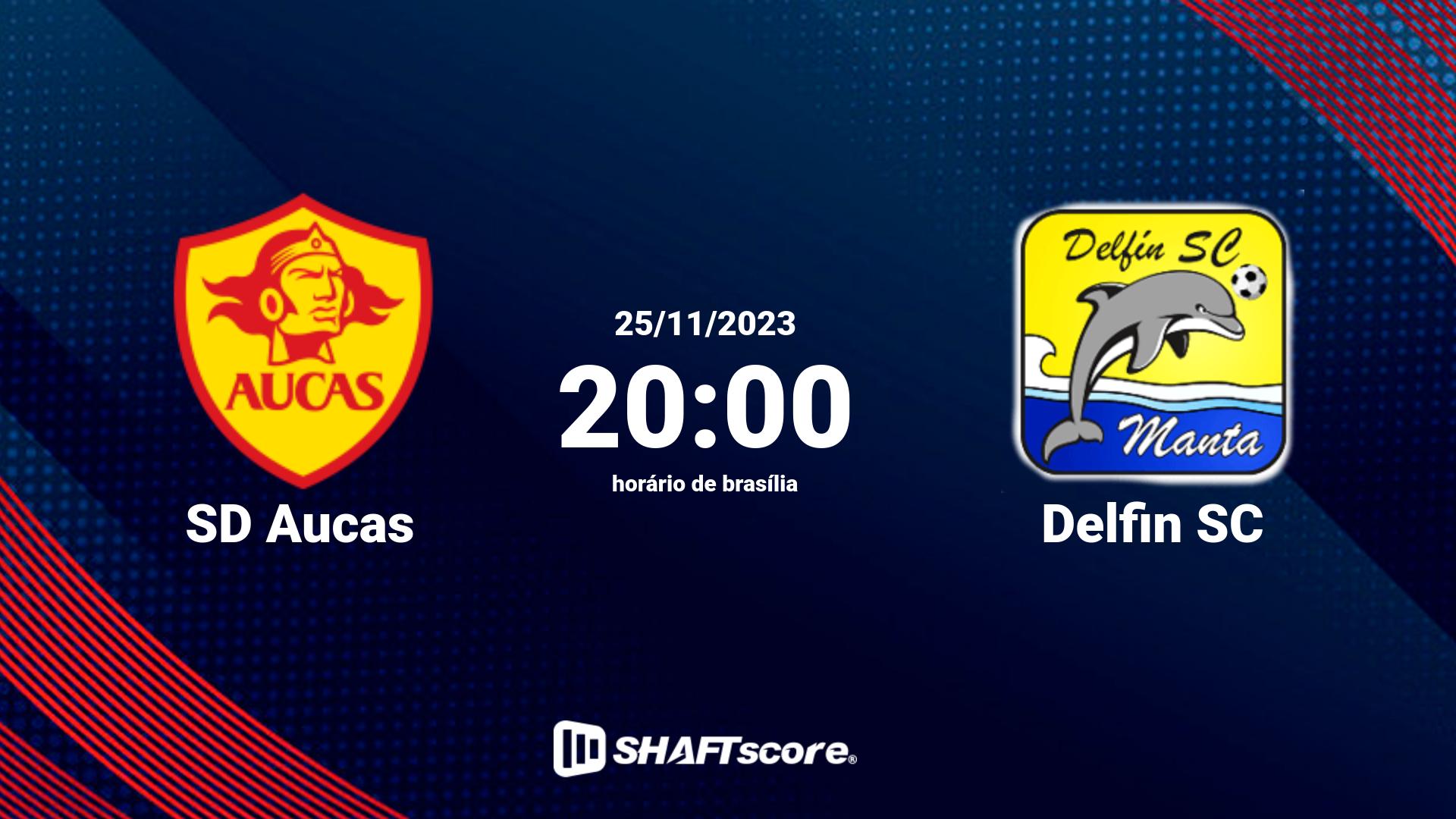 Estatísticas do jogo SD Aucas vs Delfin SC 25.11 20:00