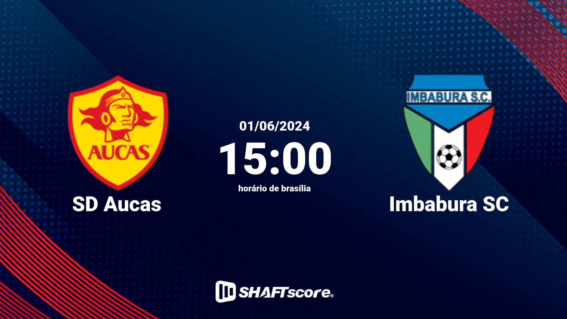 Estatísticas do jogo SD Aucas vs Imbabura SC 01.06 15:00