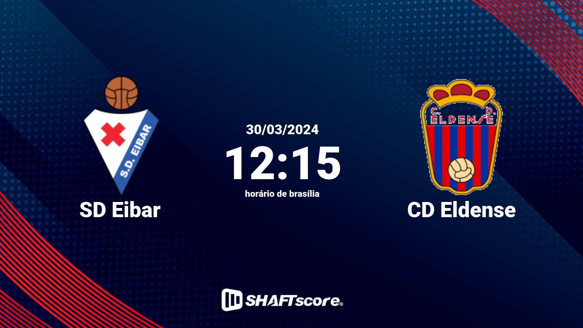 Estatísticas do jogo SD Eibar vs CD Eldense 30.03 12:15