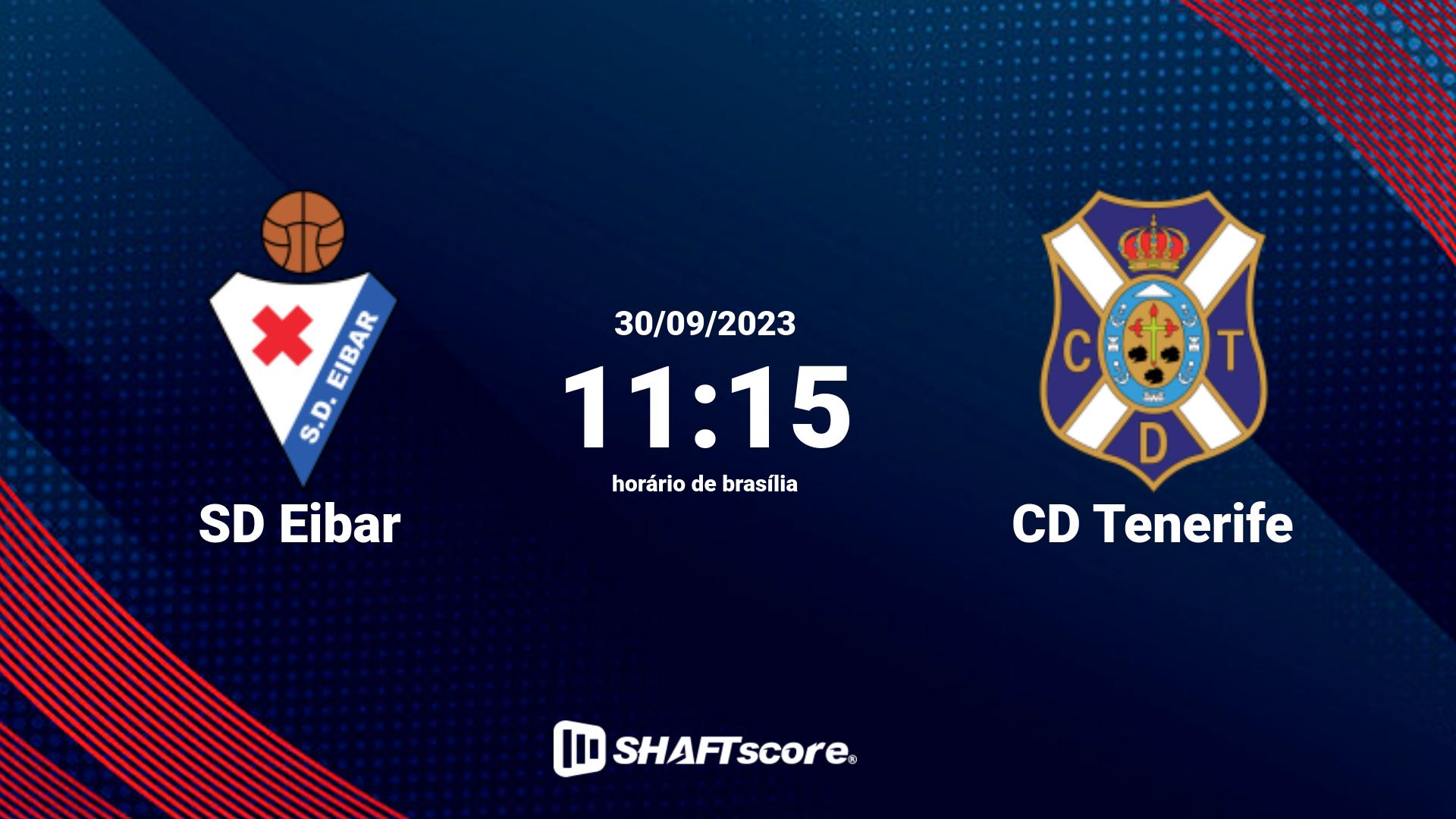 Estatísticas do jogo SD Eibar vs CD Tenerife 30.09 11:15