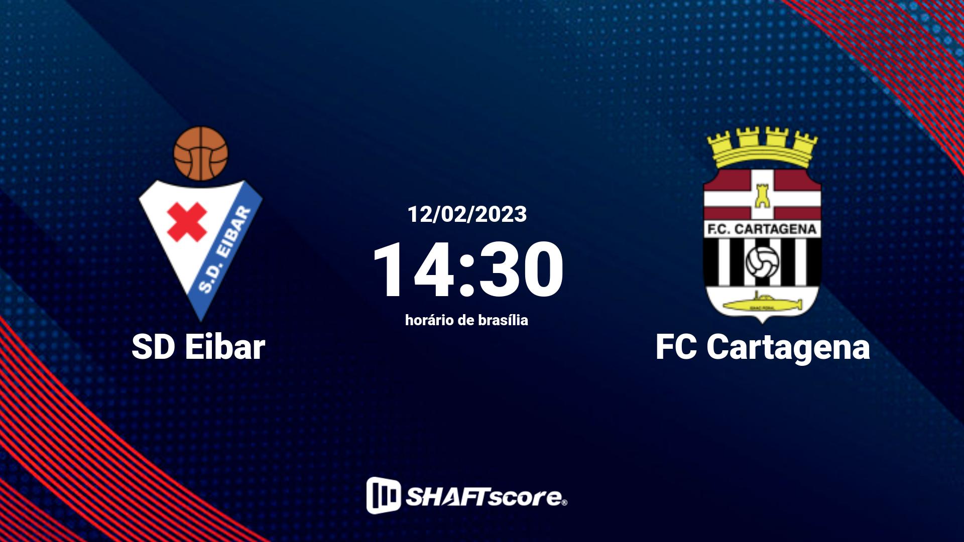 Estatísticas do jogo SD Eibar vs FC Cartagena 12.02 14:30