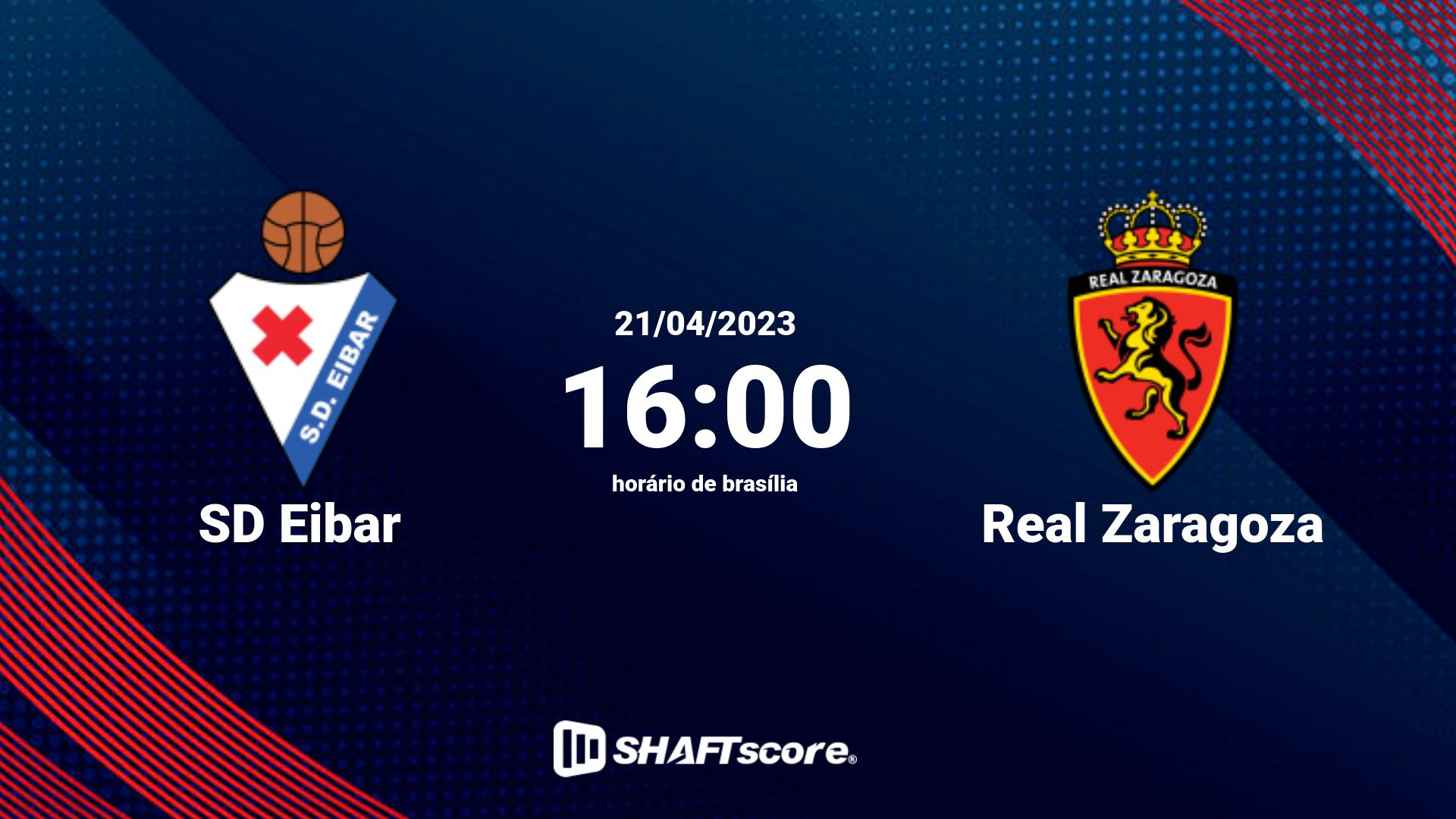 Estatísticas do jogo SD Eibar vs Real Zaragoza 21.04 16:00