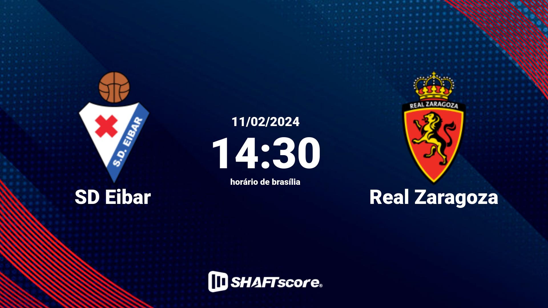 Estatísticas do jogo SD Eibar vs Real Zaragoza 11.02 14:30