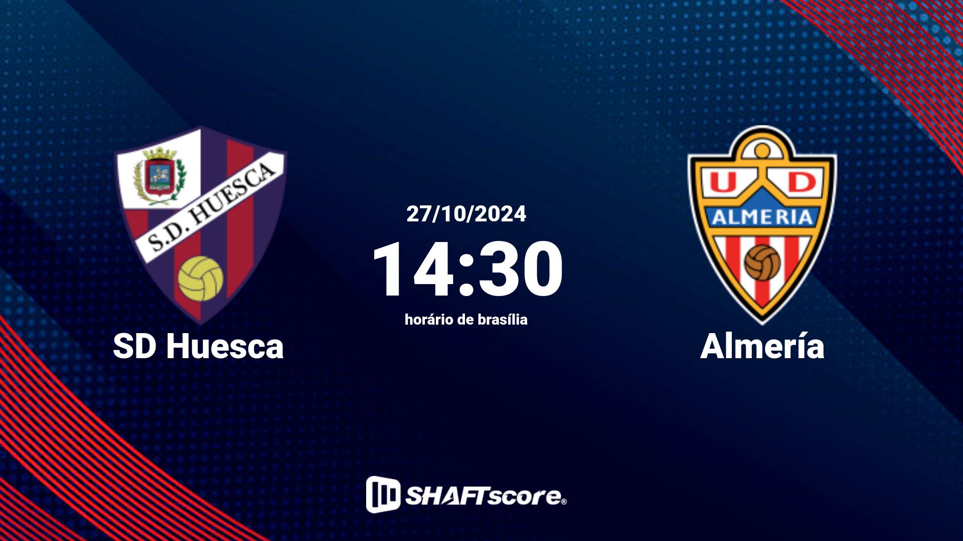 Estatísticas do jogo SD Huesca vs Almería 27.10 14:30