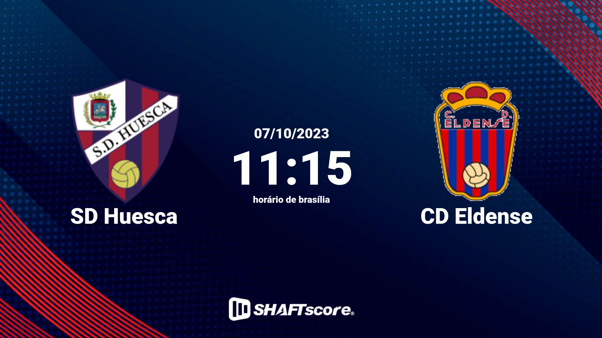 Estatísticas do jogo SD Huesca vs CD Eldense 07.10 11:15