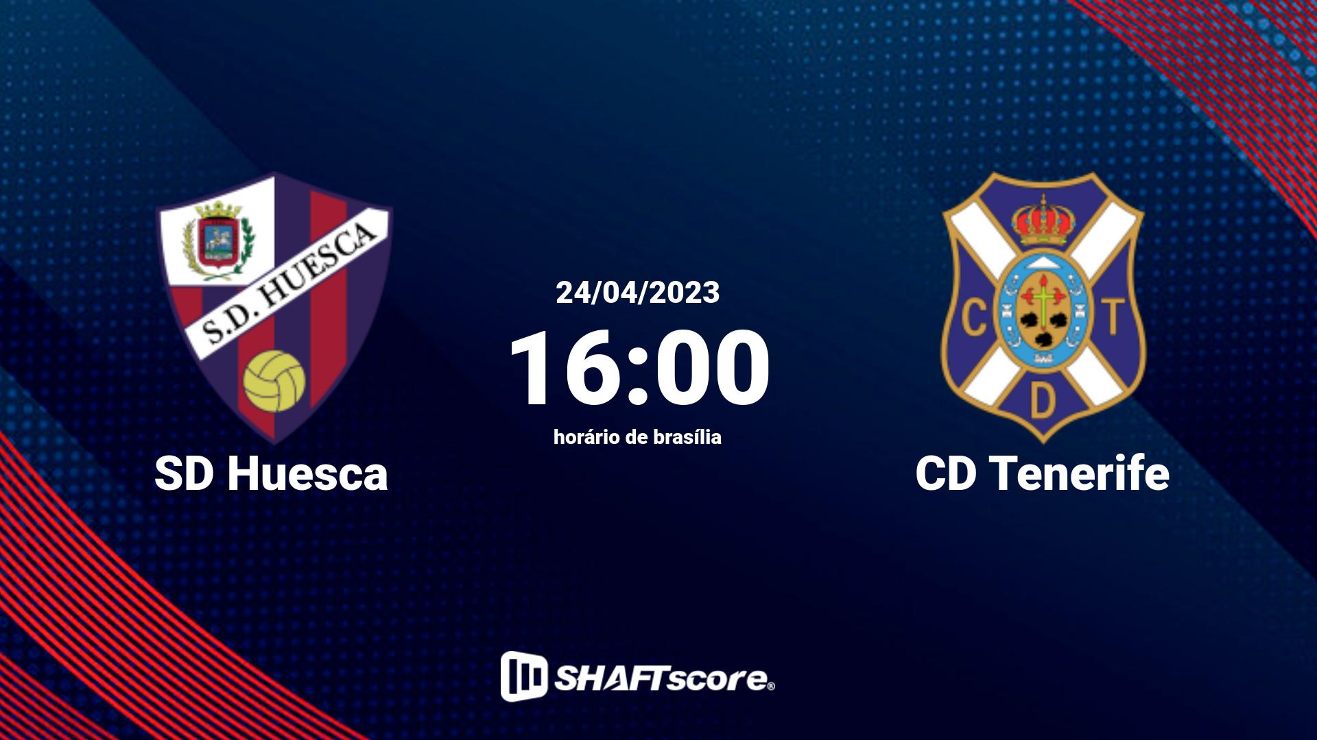 Estatísticas do jogo SD Huesca vs CD Tenerife 24.04 16:00