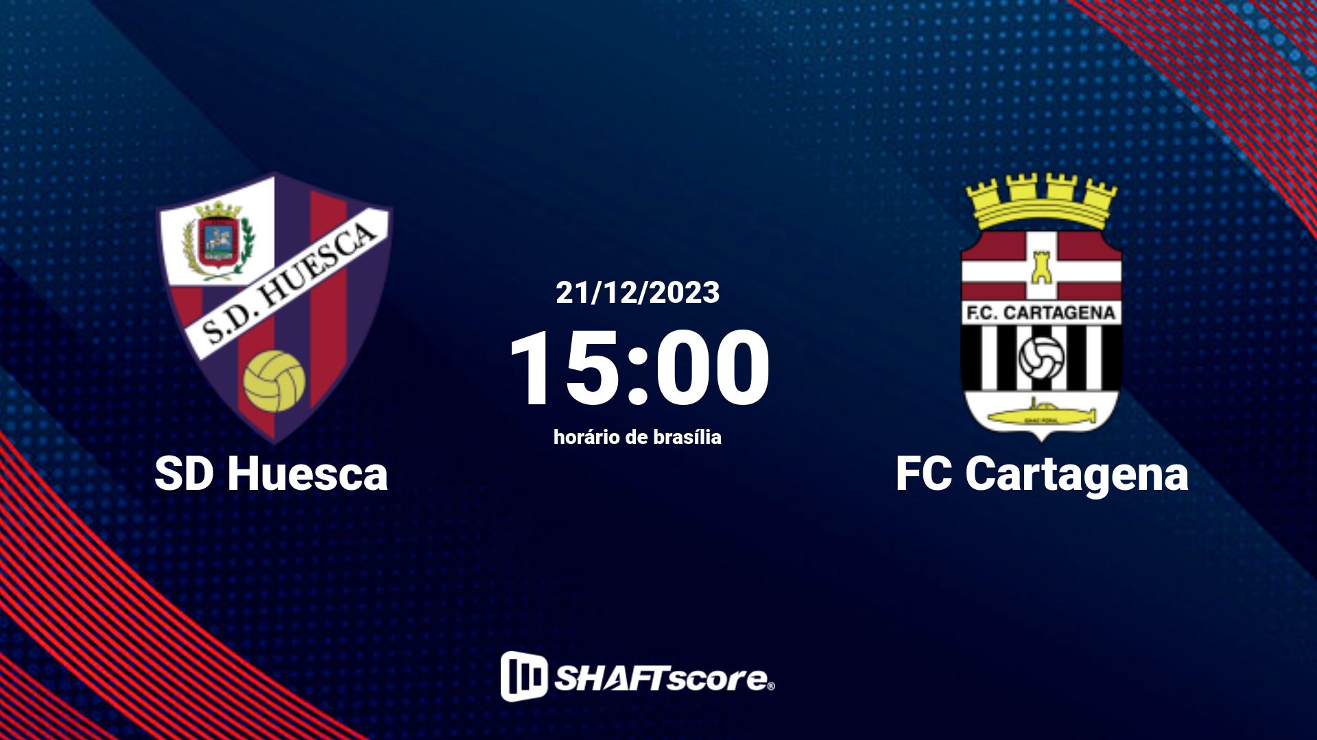 Estatísticas do jogo SD Huesca vs FC Cartagena 21.12 15:00