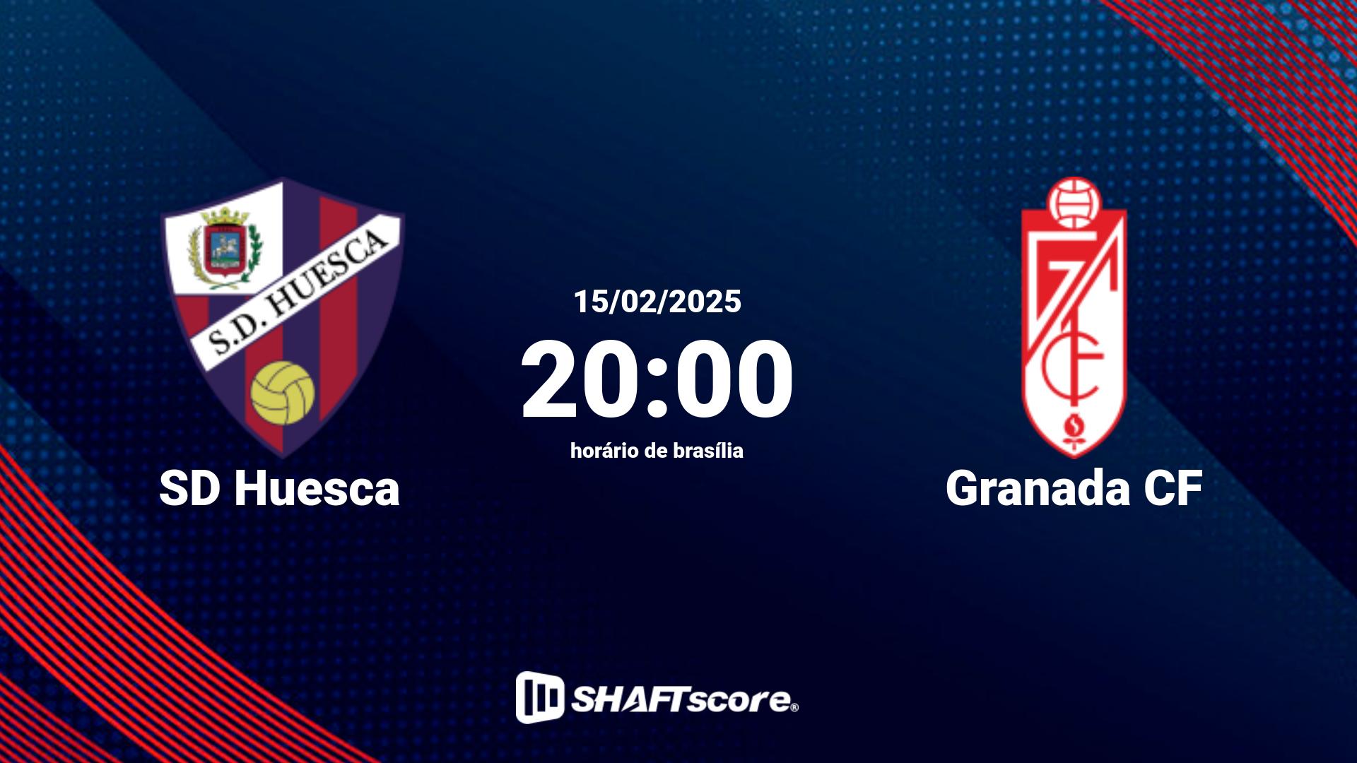 Estatísticas do jogo SD Huesca vs Granada CF 15.02 20:00