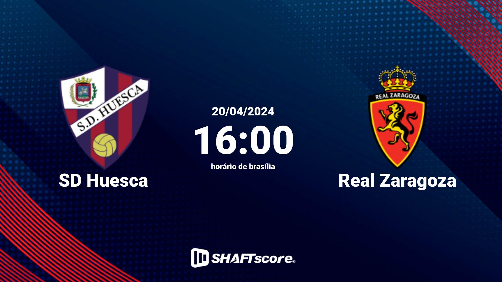 Estatísticas do jogo SD Huesca vs Real Zaragoza 20.04 16:00