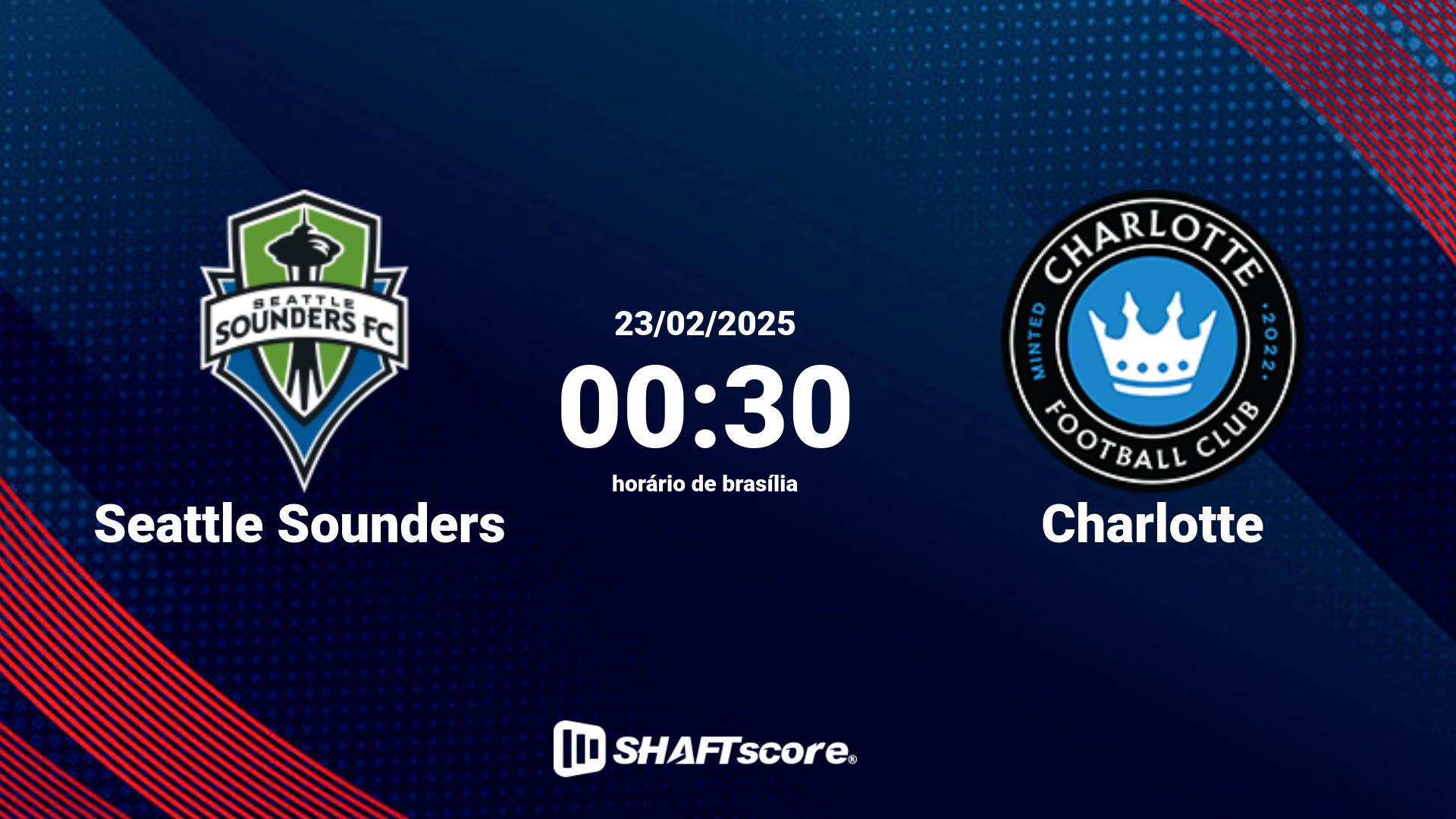 Estatísticas do jogo Seattle Sounders vs Charlotte 23.02 00:30