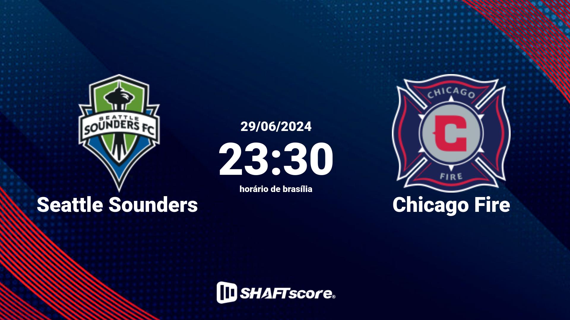 Estatísticas do jogo Seattle Sounders vs Chicago Fire 29.06 23:30