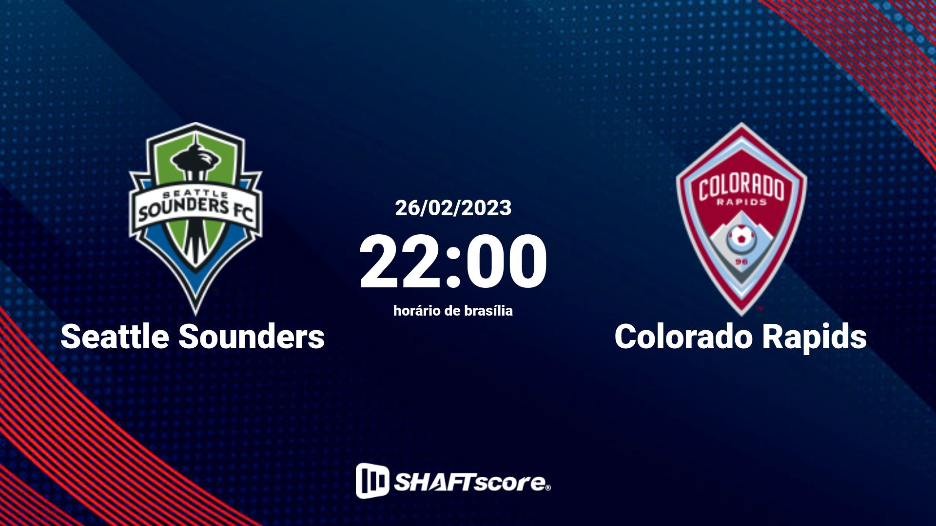 Estatísticas do jogo Seattle Sounders vs Colorado Rapids 26.02 22:00