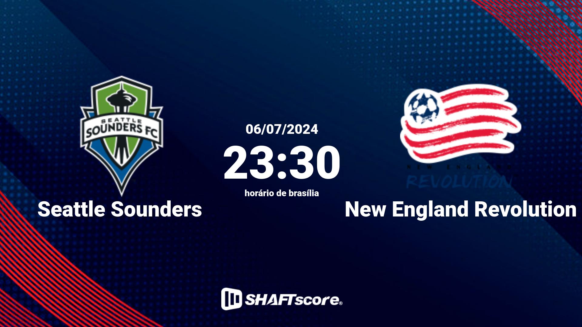 Estatísticas do jogo Seattle Sounders vs New England Revolution 06.07 23:30