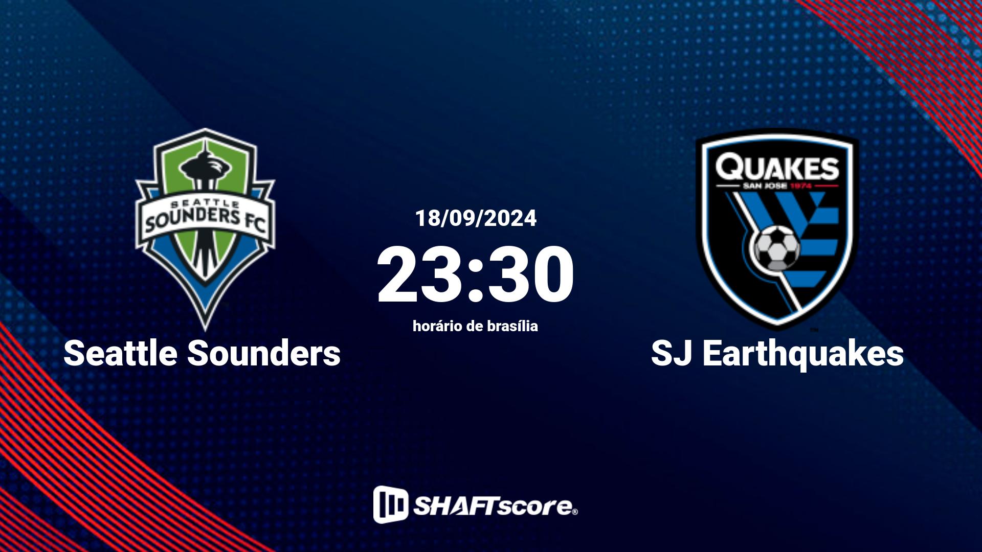 Estatísticas do jogo Seattle Sounders vs SJ Earthquakes 18.09 23:30