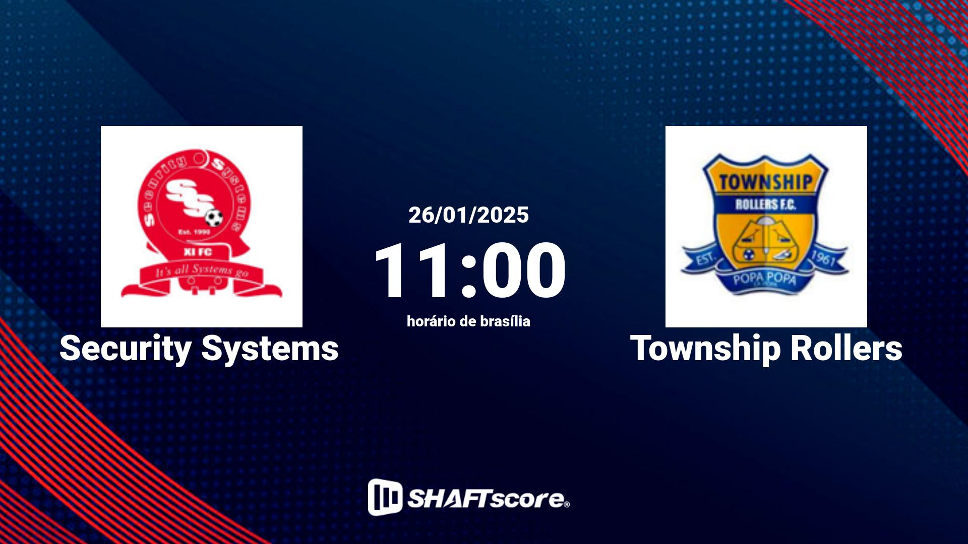 Estatísticas do jogo Security Systems vs Township Rollers 26.01 11:00