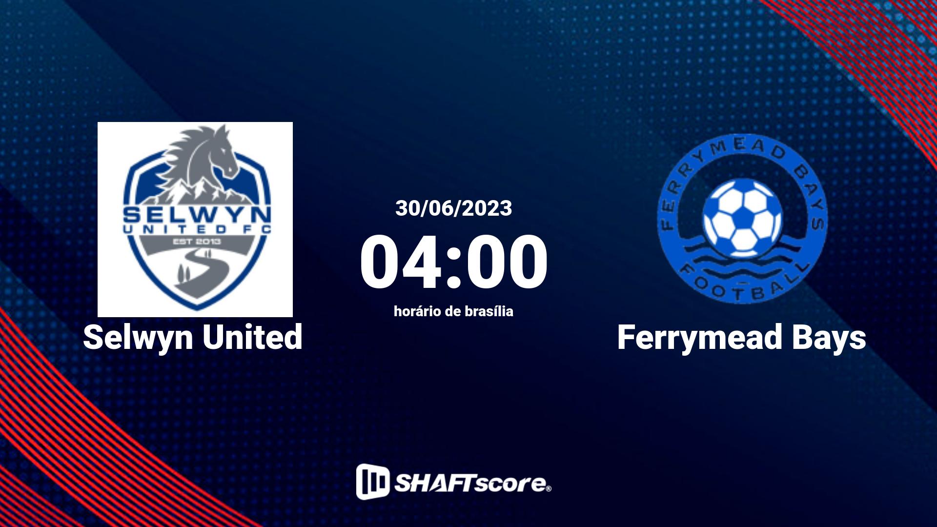 Estatísticas do jogo Selwyn United vs Ferrymead Bays 30.06 04:00