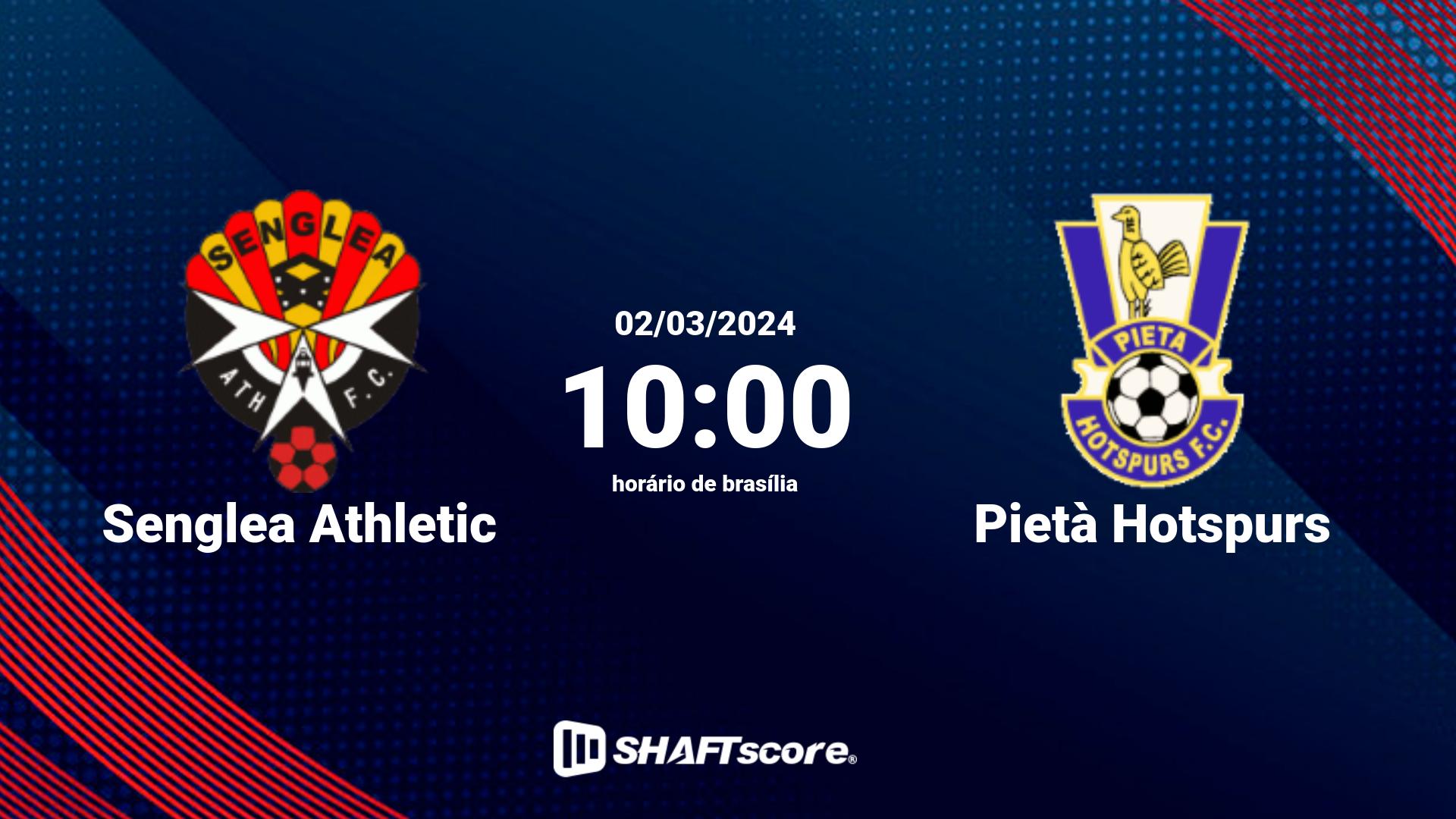 Estatísticas do jogo Senglea Athletic vs Pietà Hotspurs 02.03 10:00