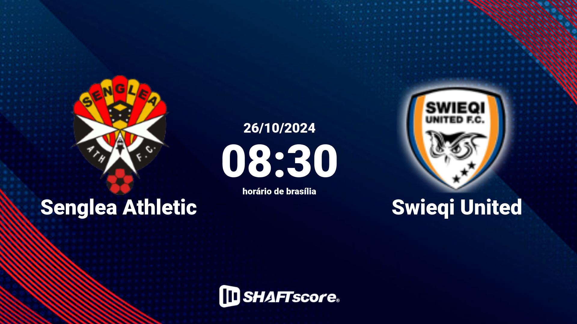 Estatísticas do jogo Senglea Athletic vs Swieqi United 26.10 08:30