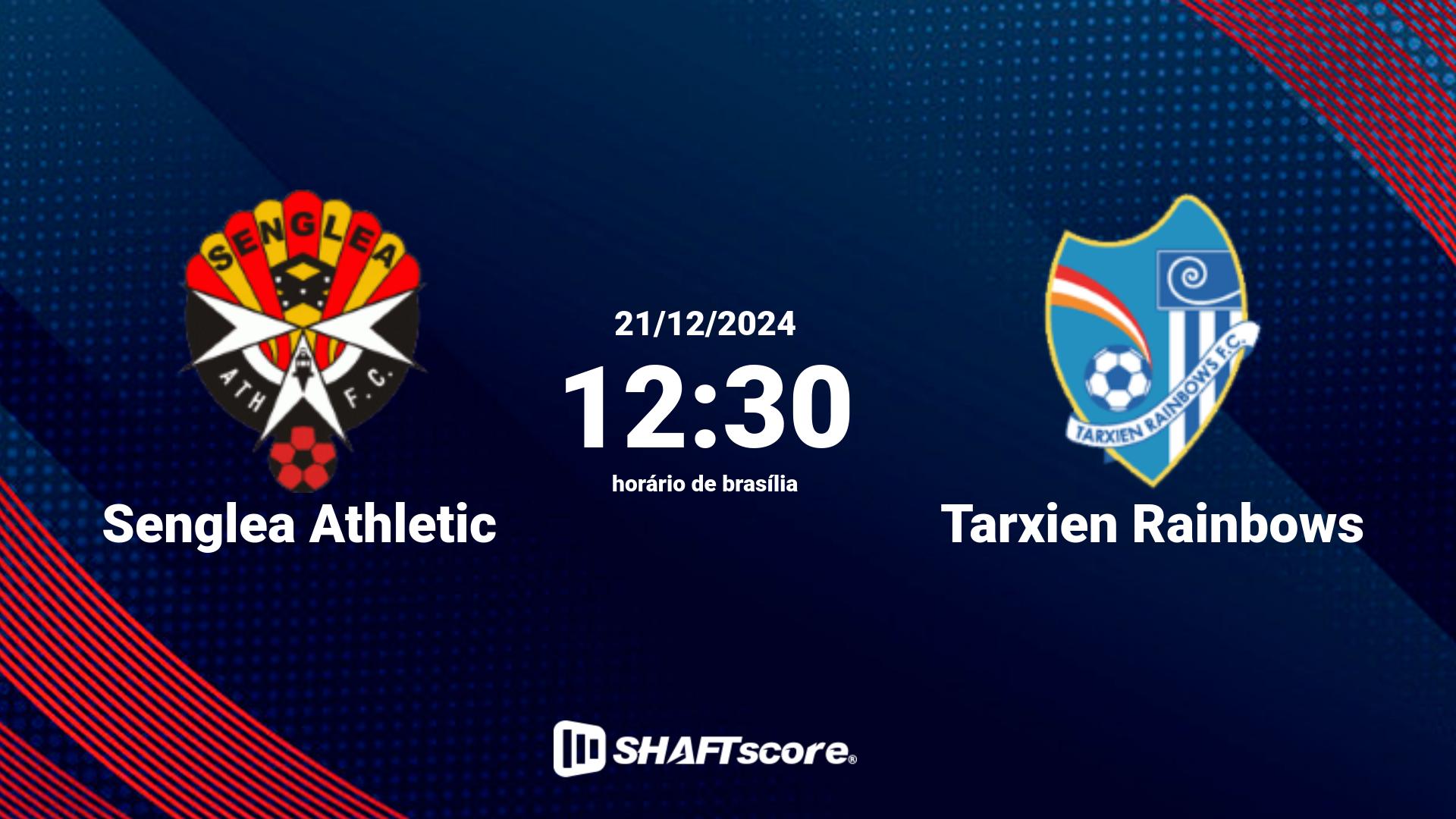 Estatísticas do jogo Senglea Athletic vs Tarxien Rainbows 21.12 12:30