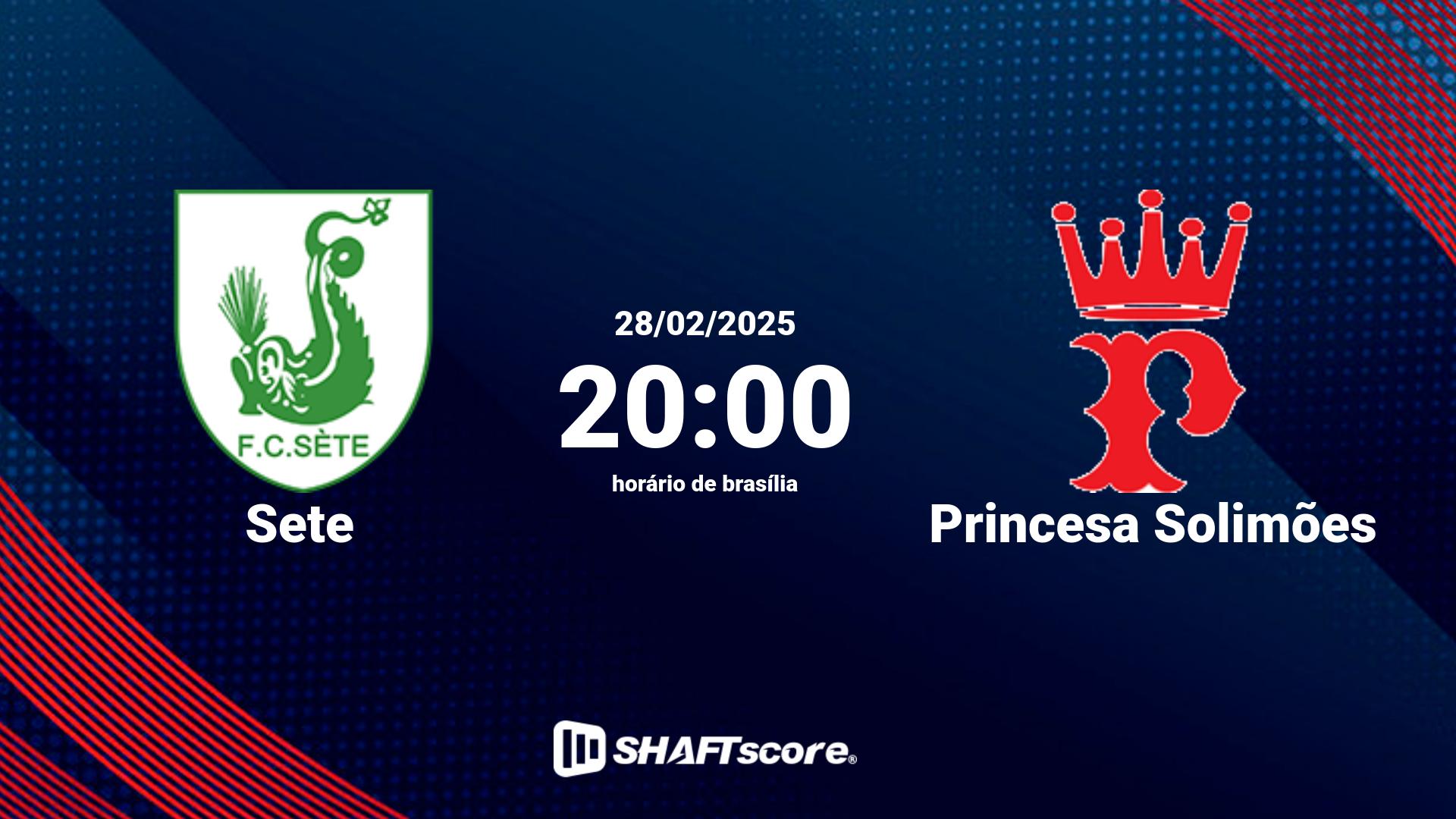 Estatísticas do jogo Sete vs Princesa Solimões 28.02 20:00