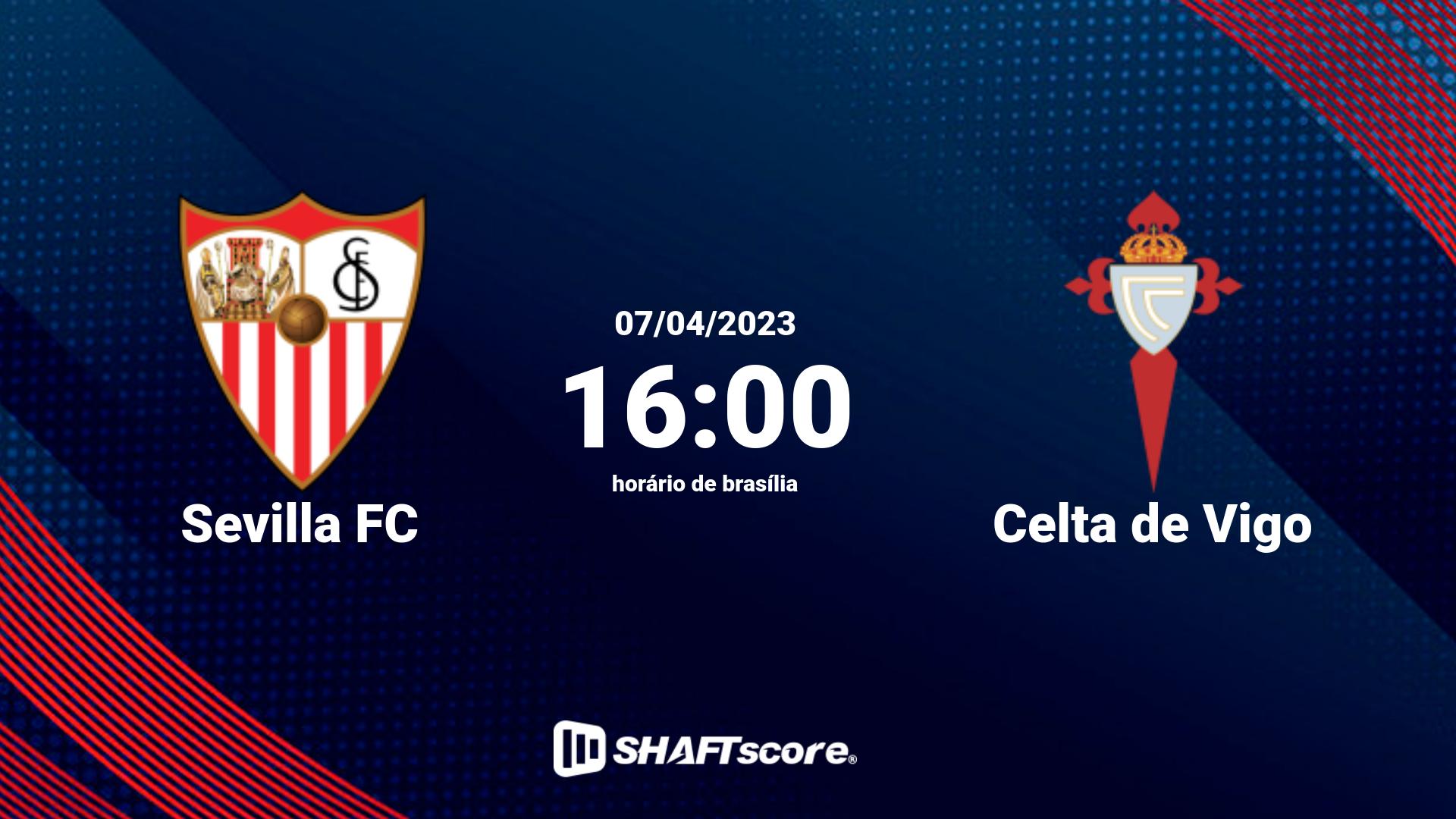 Estatísticas do jogo Sevilla FC vs Celta de Vigo 07.04 16:00