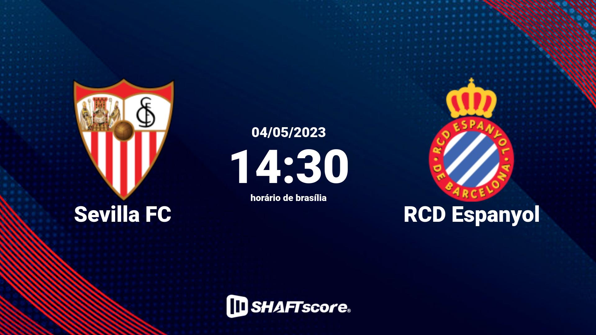 Estatísticas do jogo Sevilla FC vs RCD Espanyol 04.05 14:30