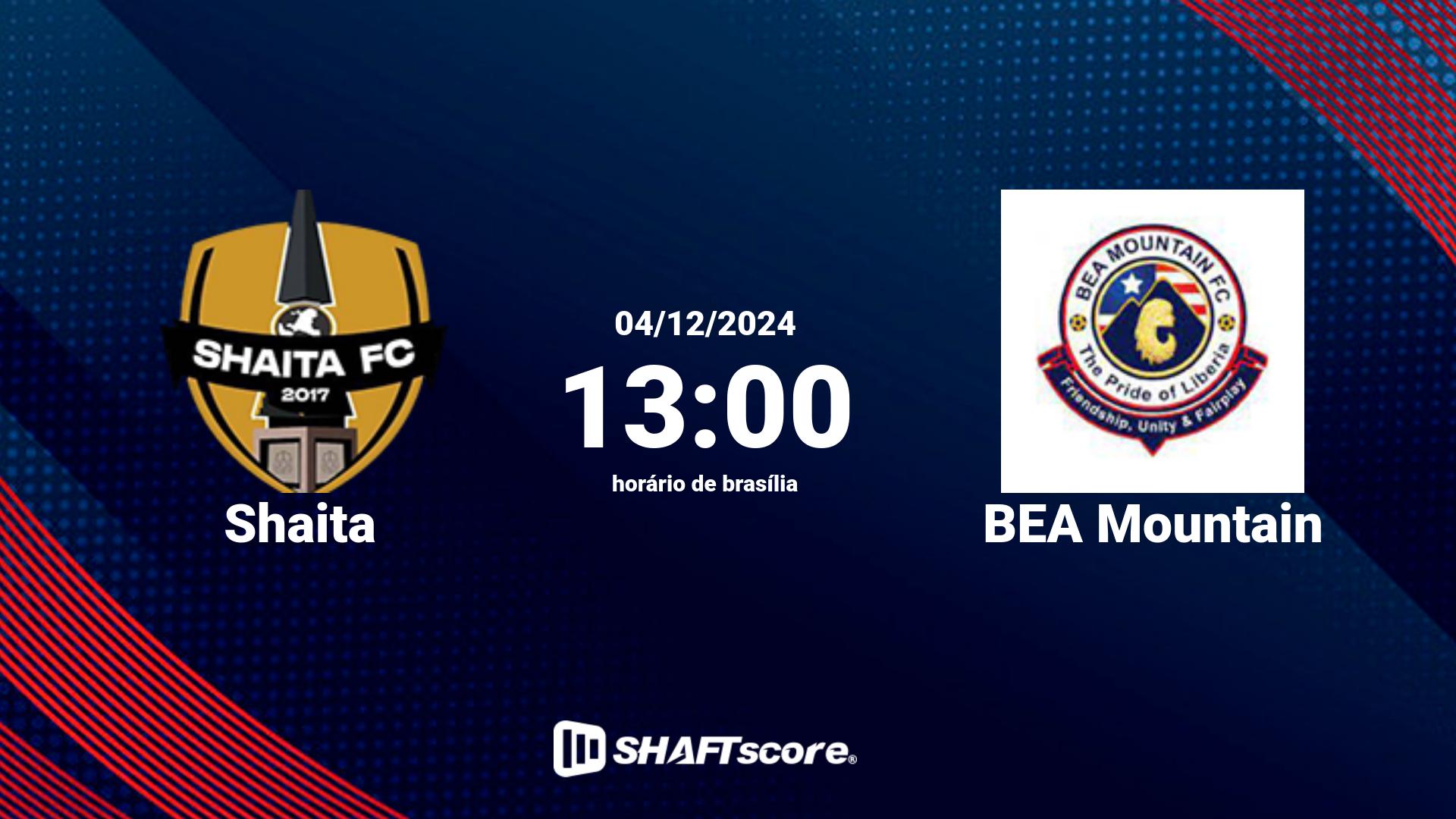 Estatísticas do jogo Shaita vs BEA Mountain 04.12 13:00