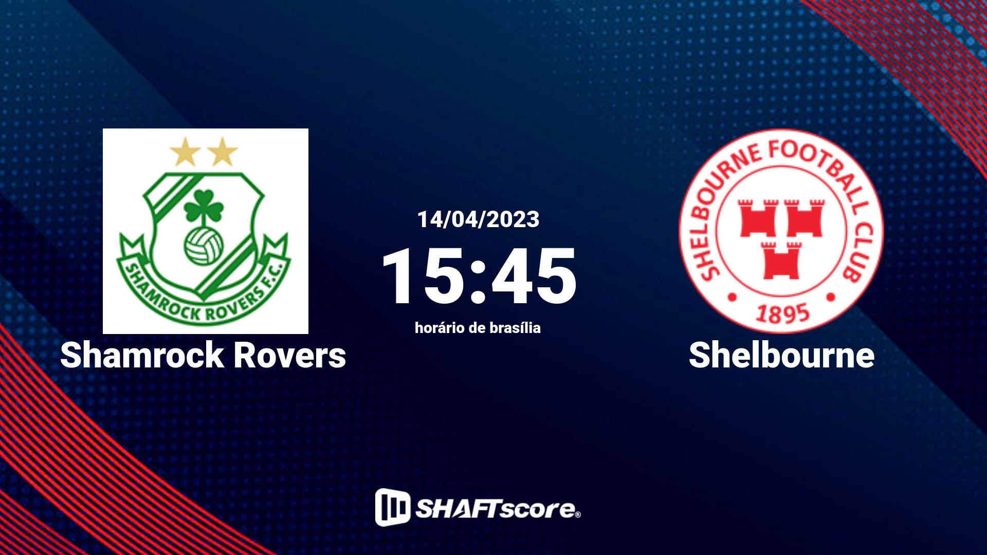 Estatísticas do jogo Shamrock Rovers vs Shelbourne 14.04 15:45