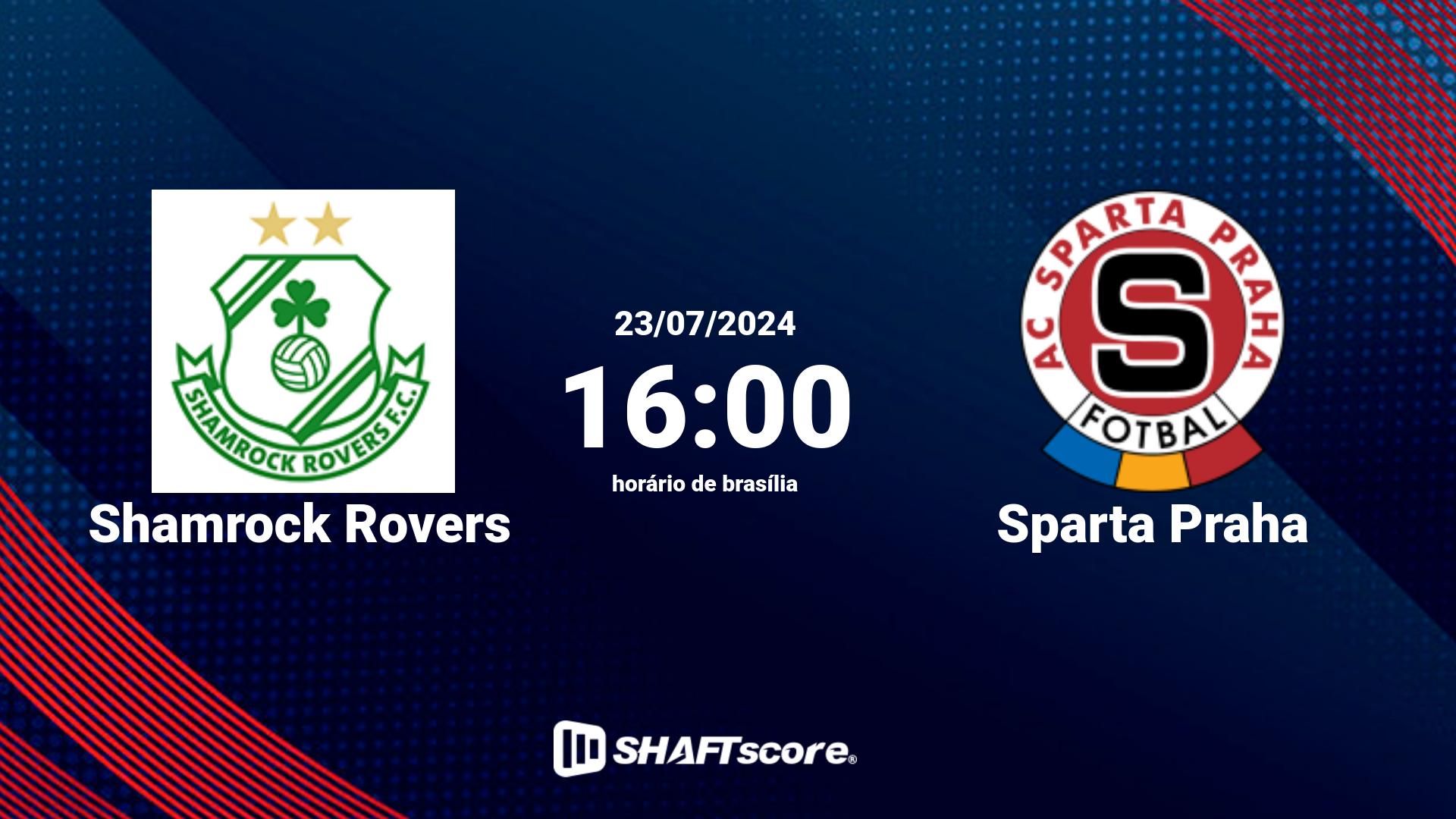 Estatísticas do jogo Shamrock Rovers vs Sparta Praha 23.07 16:00