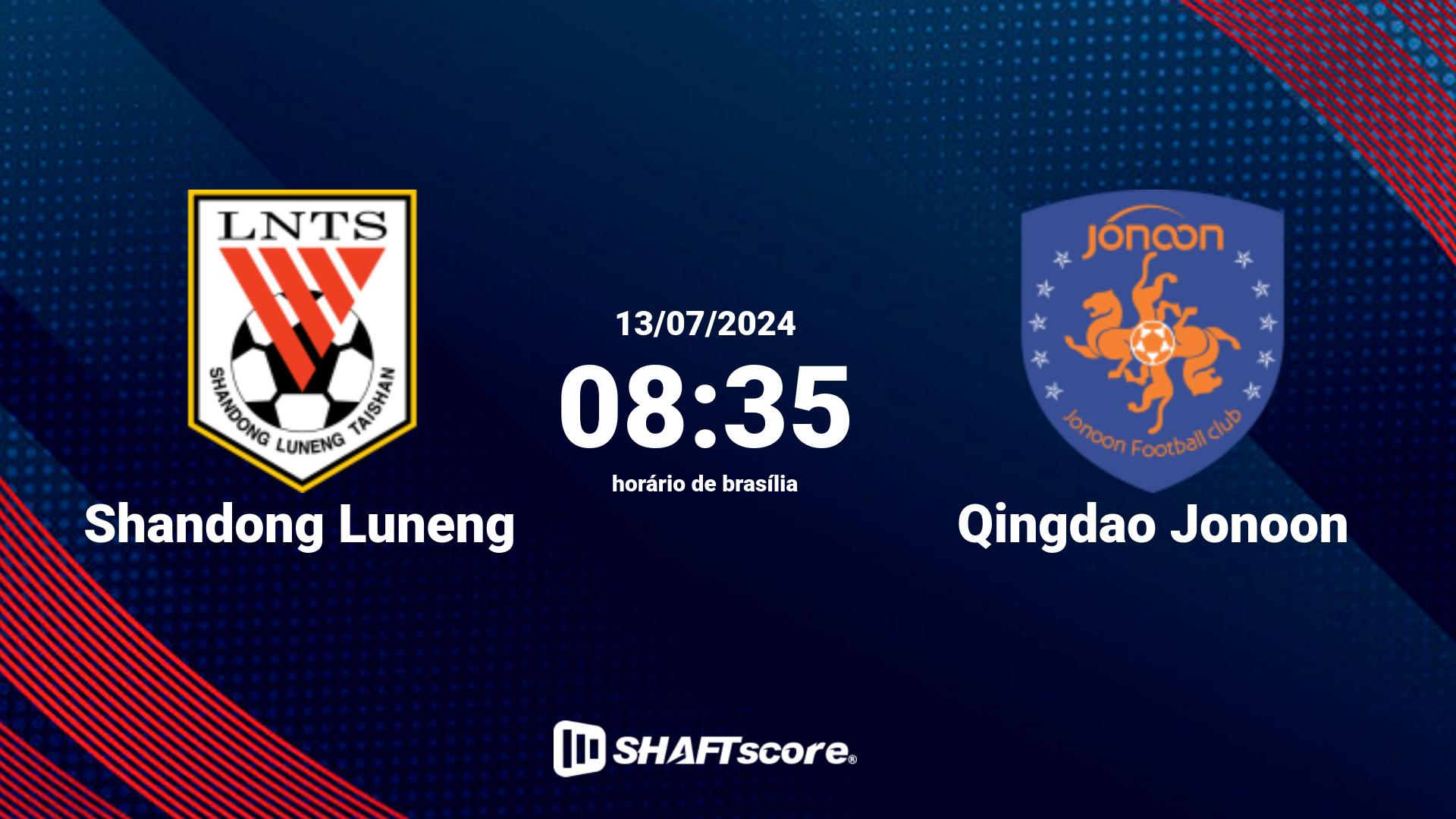Estatísticas do jogo Shandong Luneng vs Qingdao Jonoon 13.07 08:35