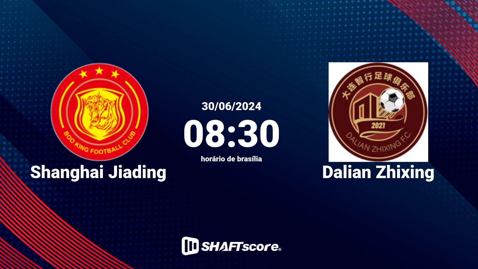 Estatísticas do jogo Shanghai Jiading vs Dalian Zhixing 30.06 08:30