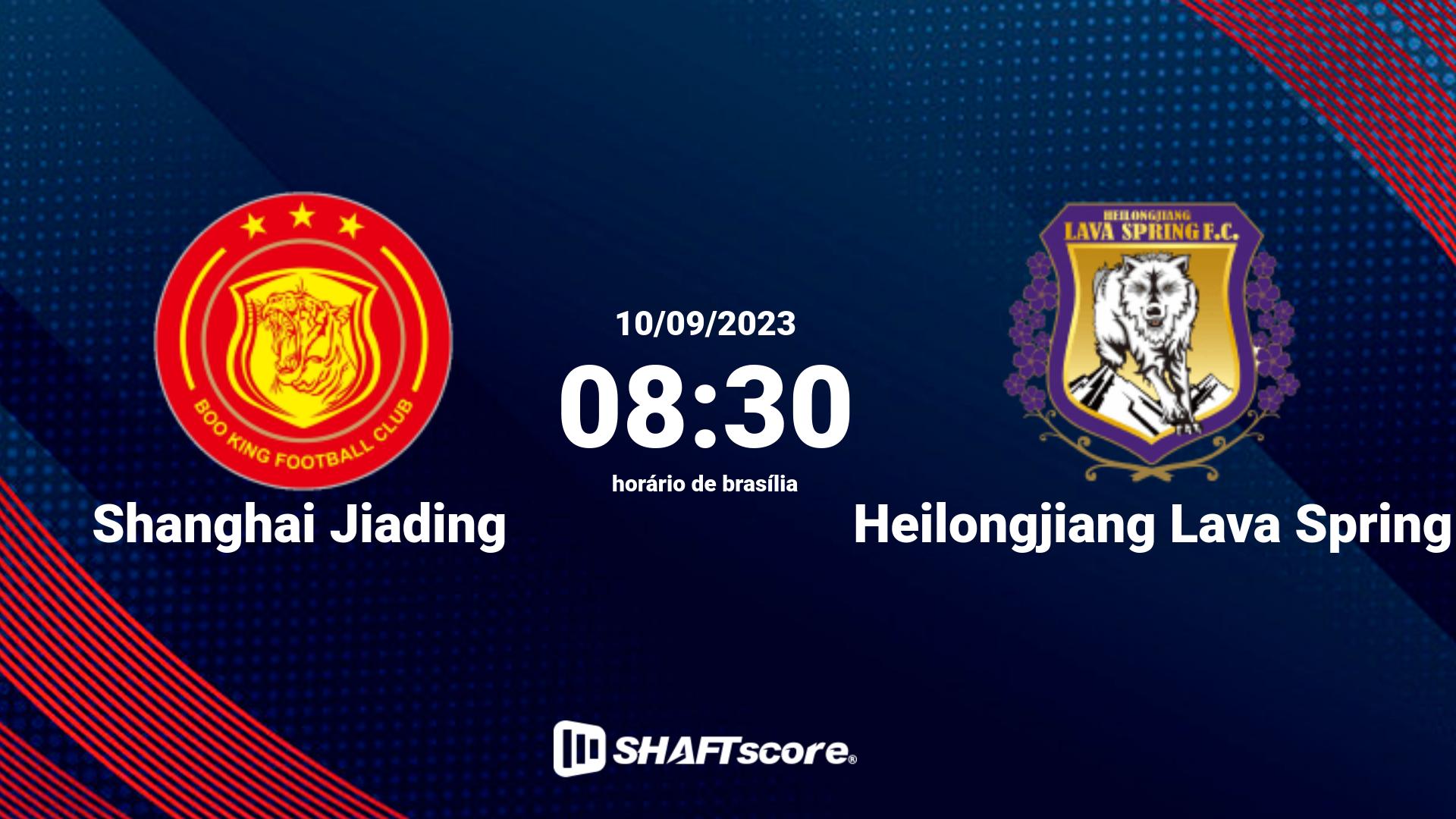 Estatísticas do jogo Shanghai Jiading vs Heilongjiang Lava Spring 10.09 08:30