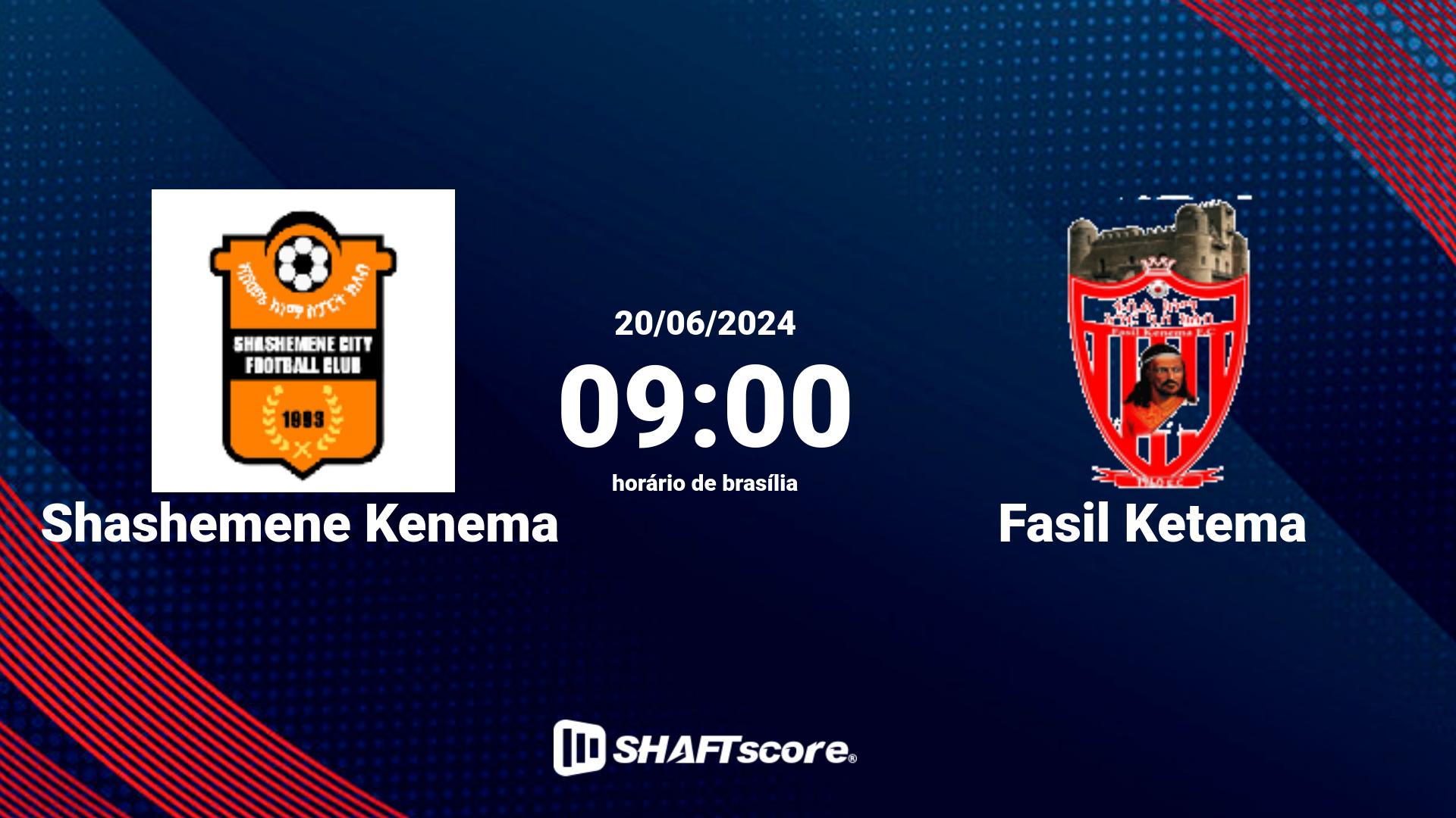 Estatísticas do jogo Shashemene Kenema vs Fasil Ketema 20.06 09:00