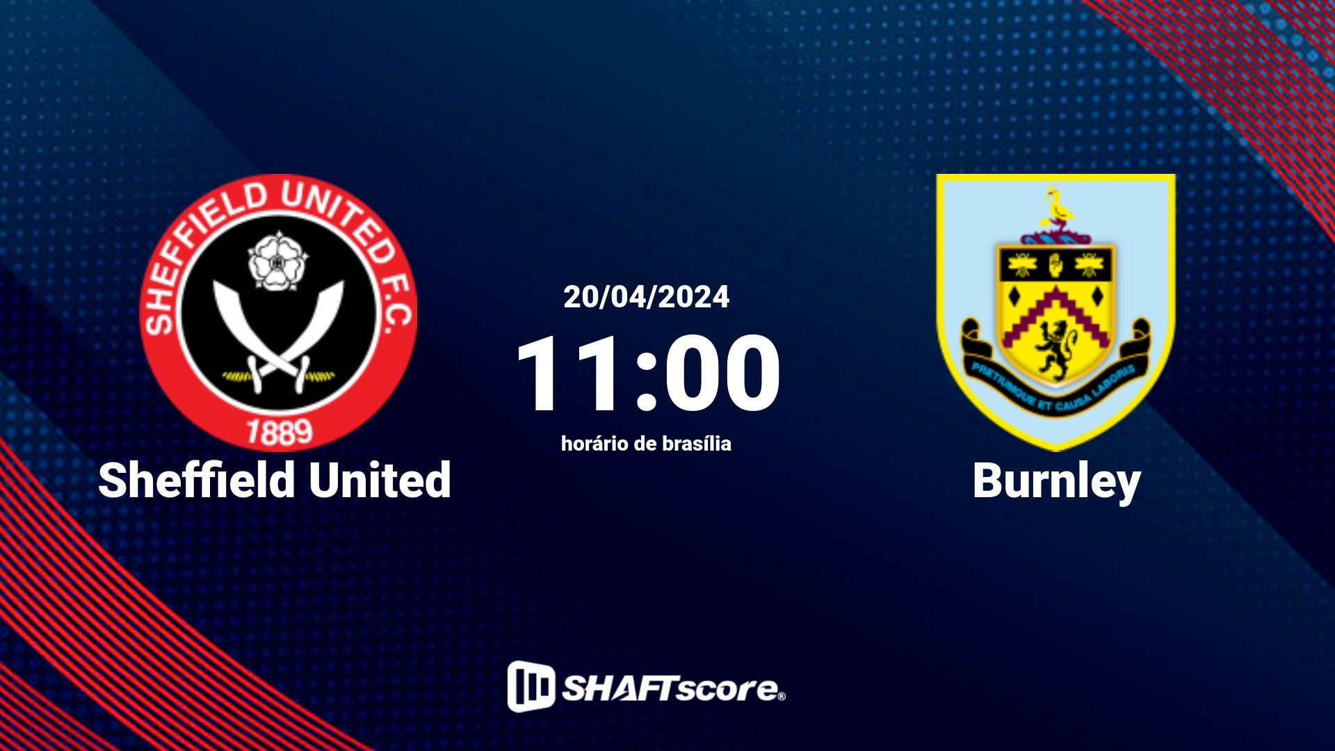 Estatísticas do jogo Sheffield United vs Burnley 20.04 11:00
