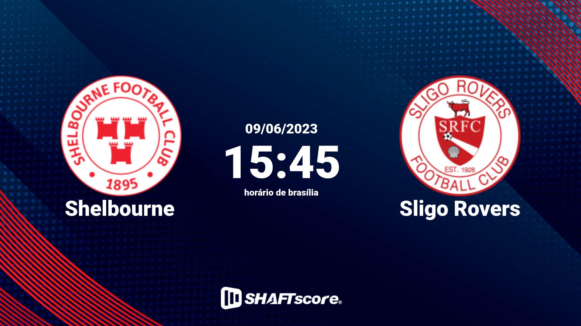 Estatísticas do jogo Shelbourne vs Sligo Rovers 09.06 15:45