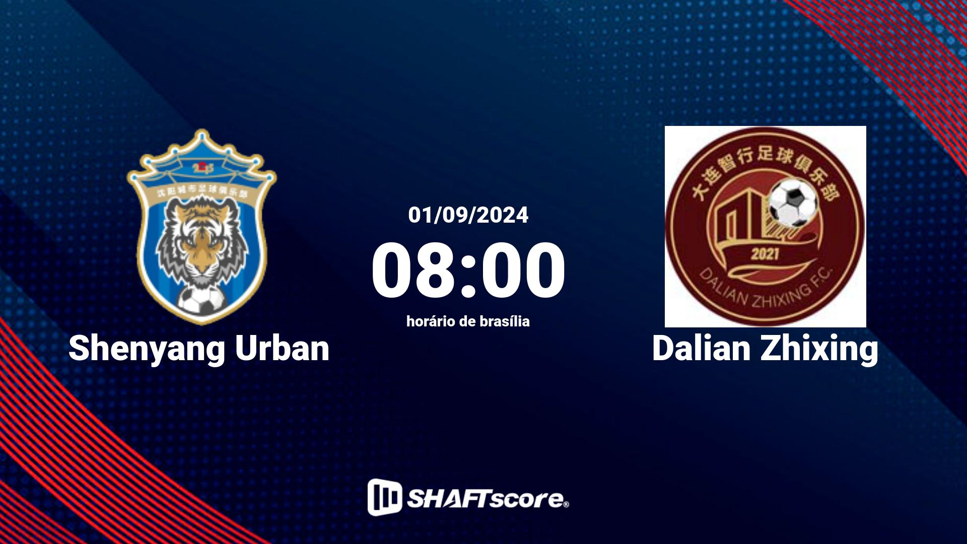Estatísticas do jogo Shenyang Urban vs Dalian Zhixing 01.09 08:00