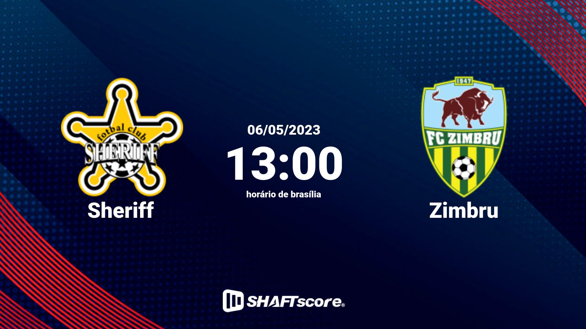 Estatísticas do jogo Sheriff vs Zimbru 06.05 13:00