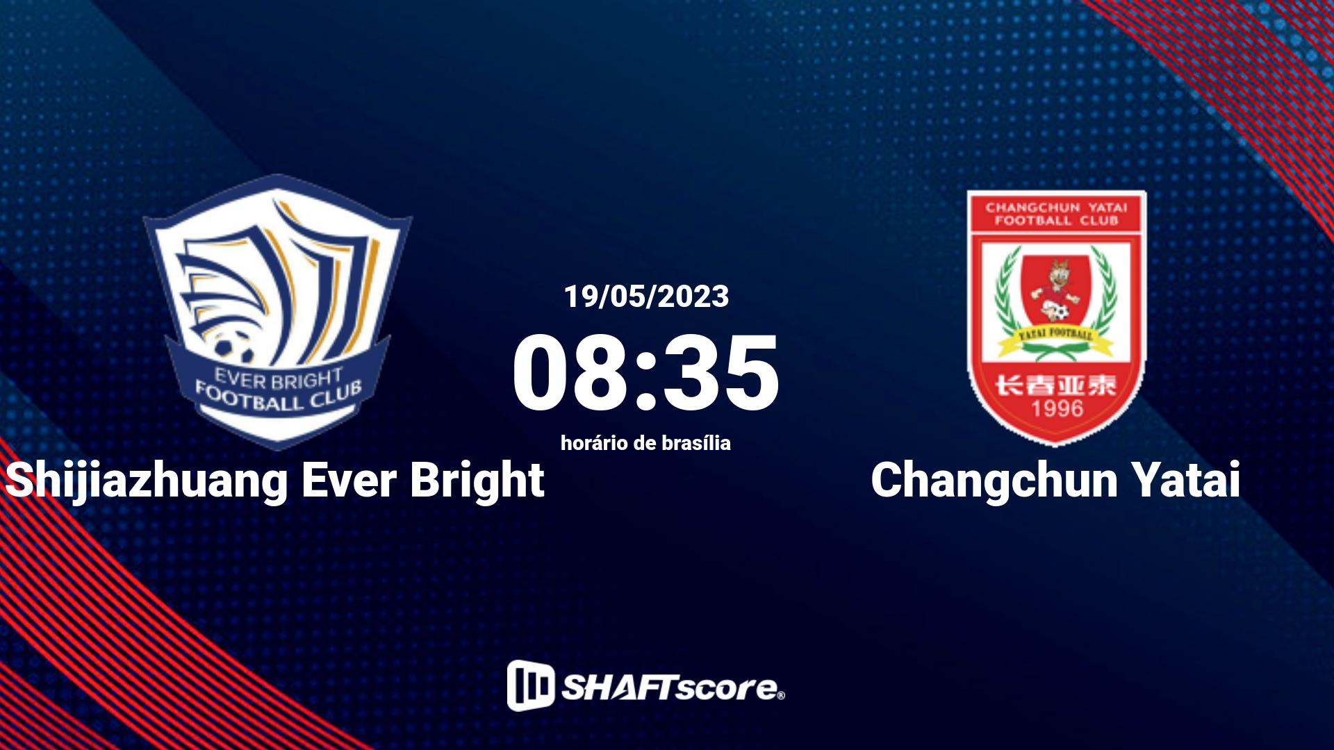 Estatísticas do jogo Shijiazhuang Ever Bright vs Changchun Yatai 19.05 08:35